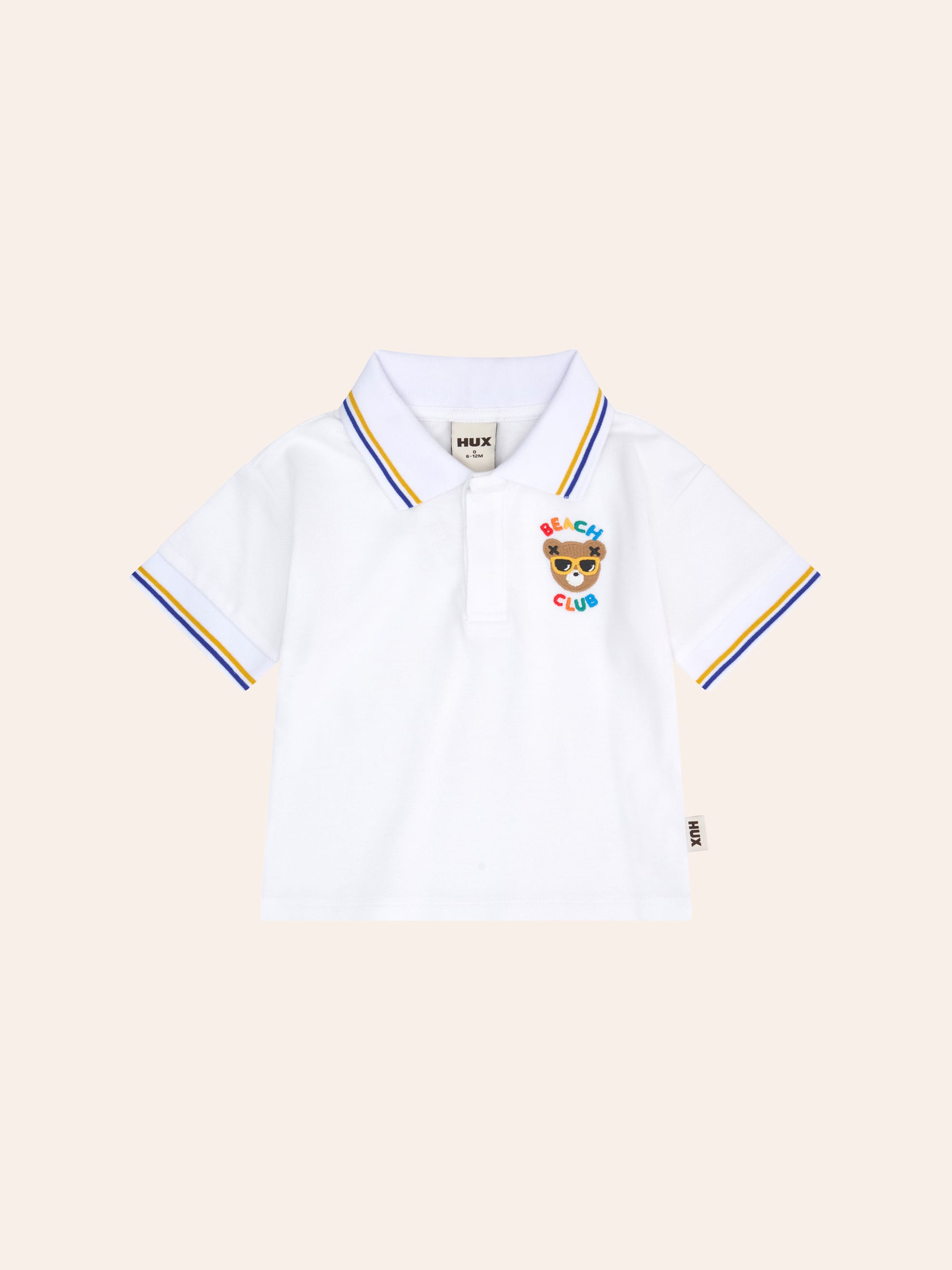 Beach Club Hux Pique Polo T-SHIRT Huxbaby Shopify