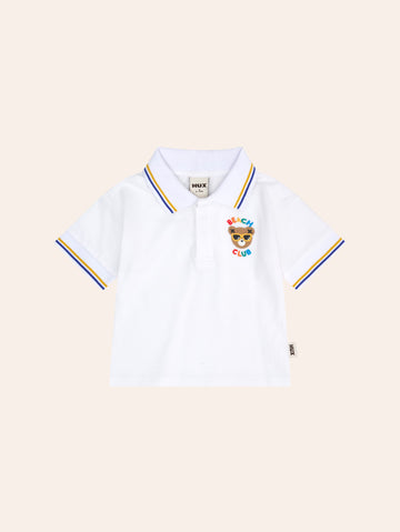 Beach Club Hux Pique Polo T-SHIRT Huxbaby Shopify