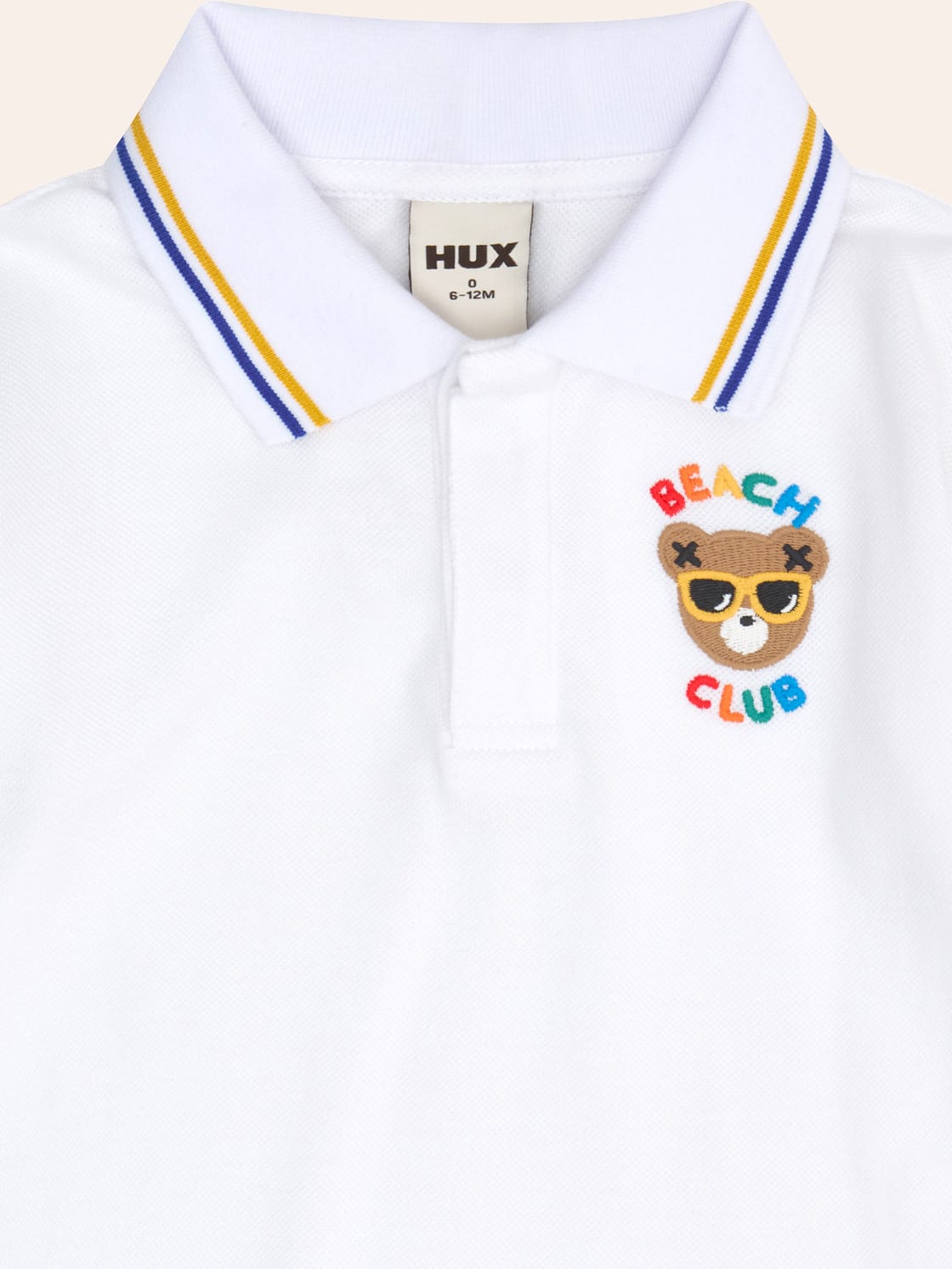 Beach Club Hux Pique Polo T-SHIRT Huxbaby Shopify