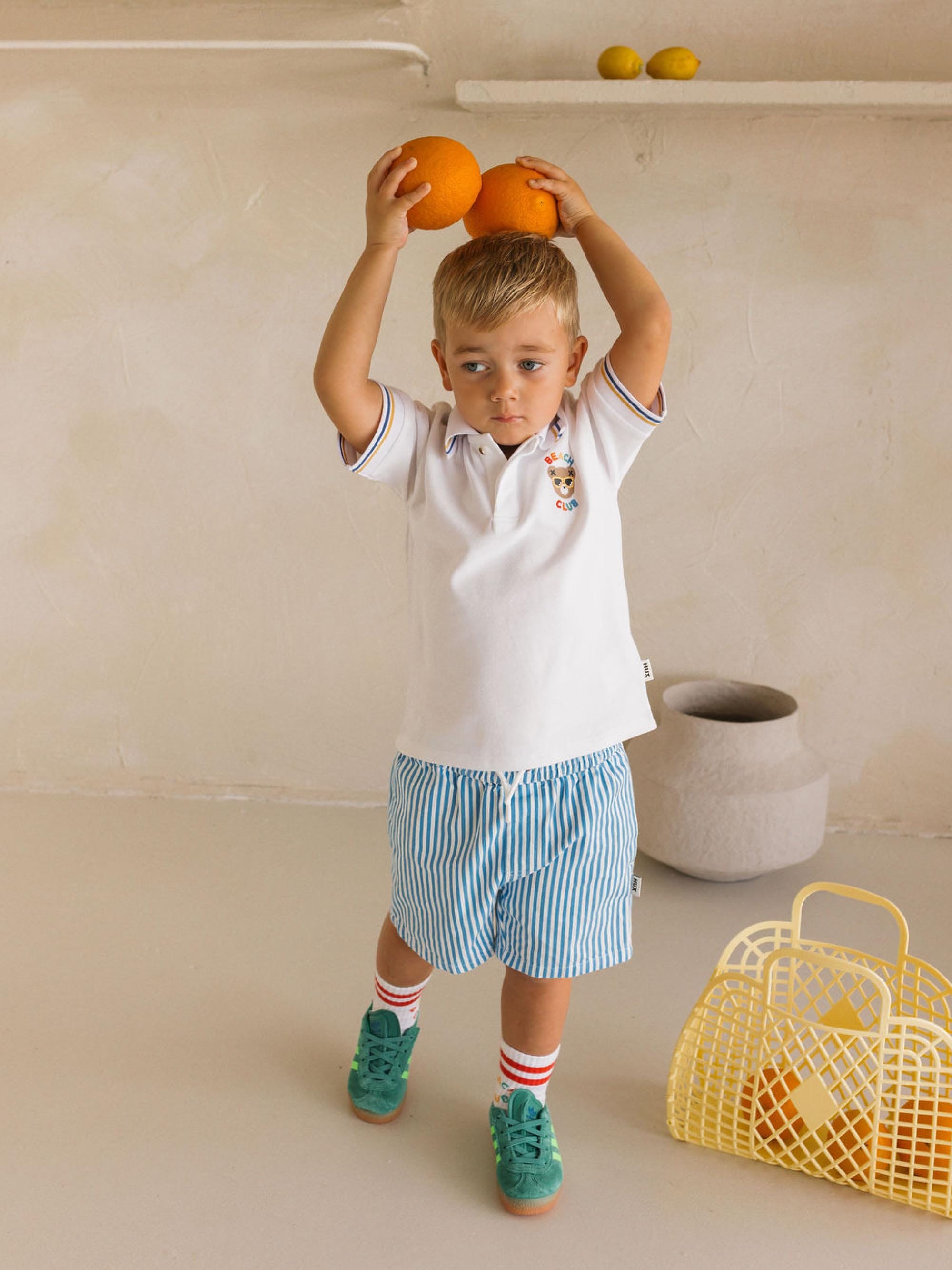 Beach Club Hux Pique Polo T-SHIRT Huxbaby Shopify