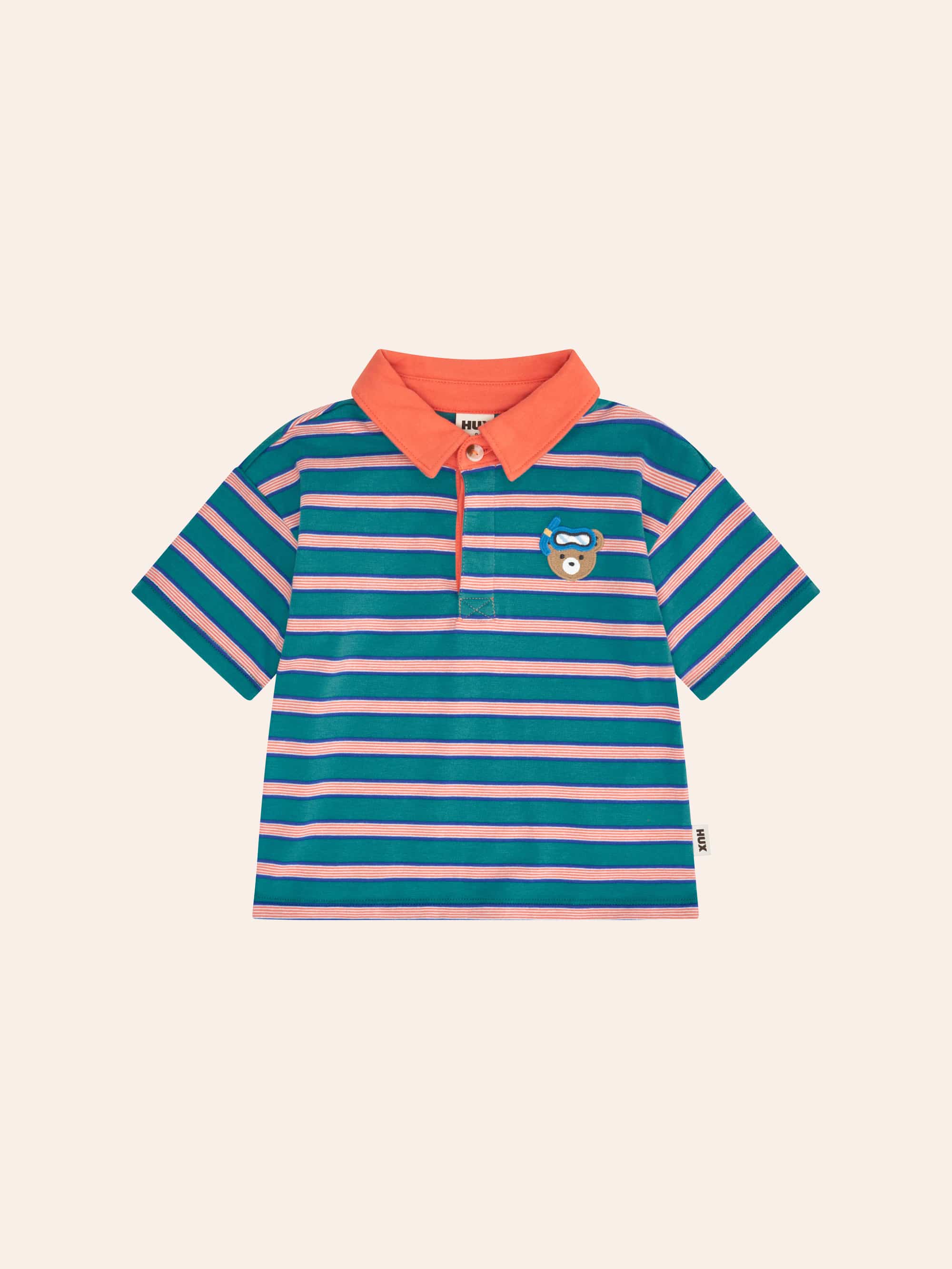Snorkel Hux Stripe Polo T-SHIRT Huxbaby Shopify