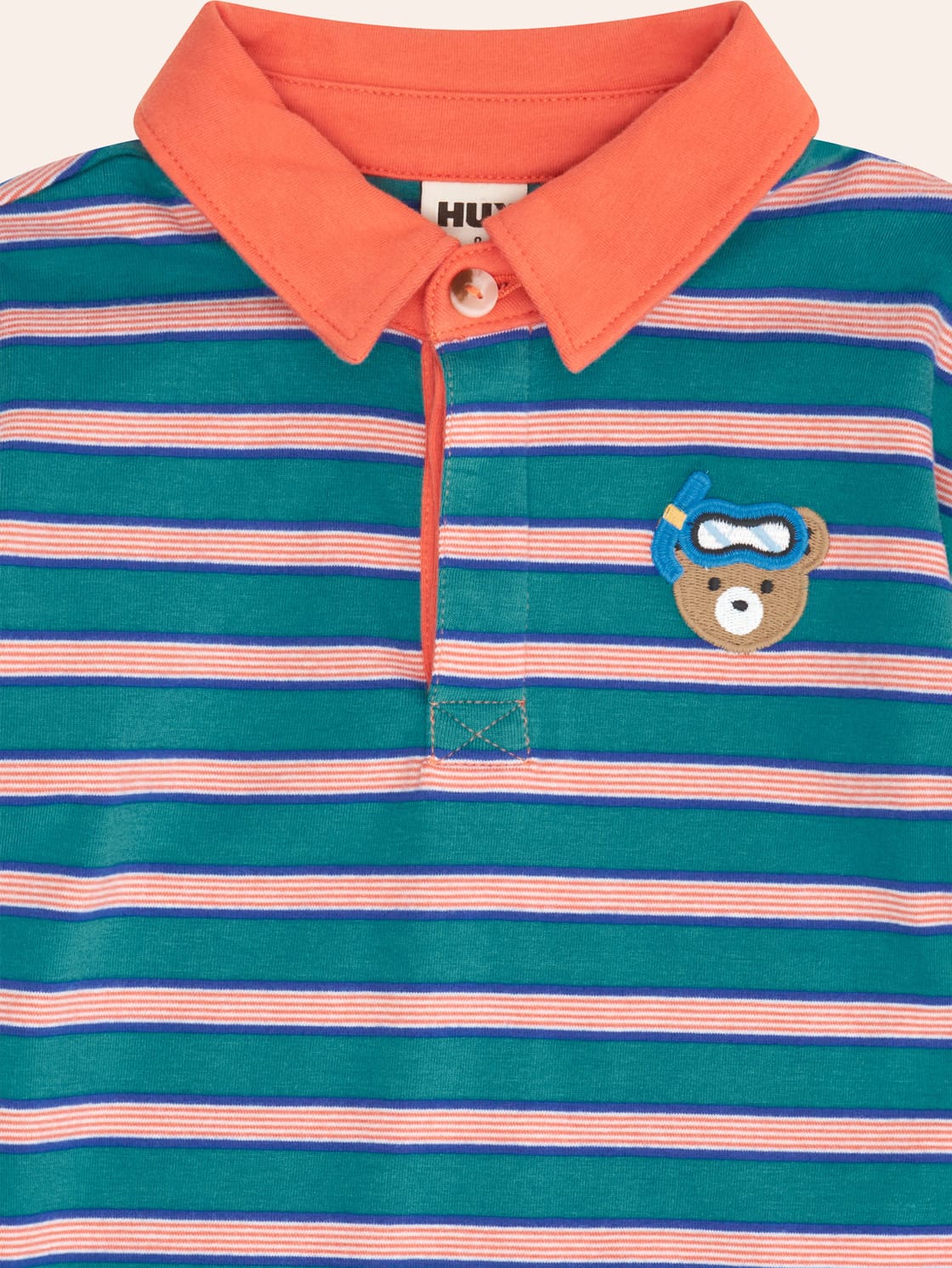 Snorkel Hux Stripe Polo T-SHIRT Huxbaby Shopify
