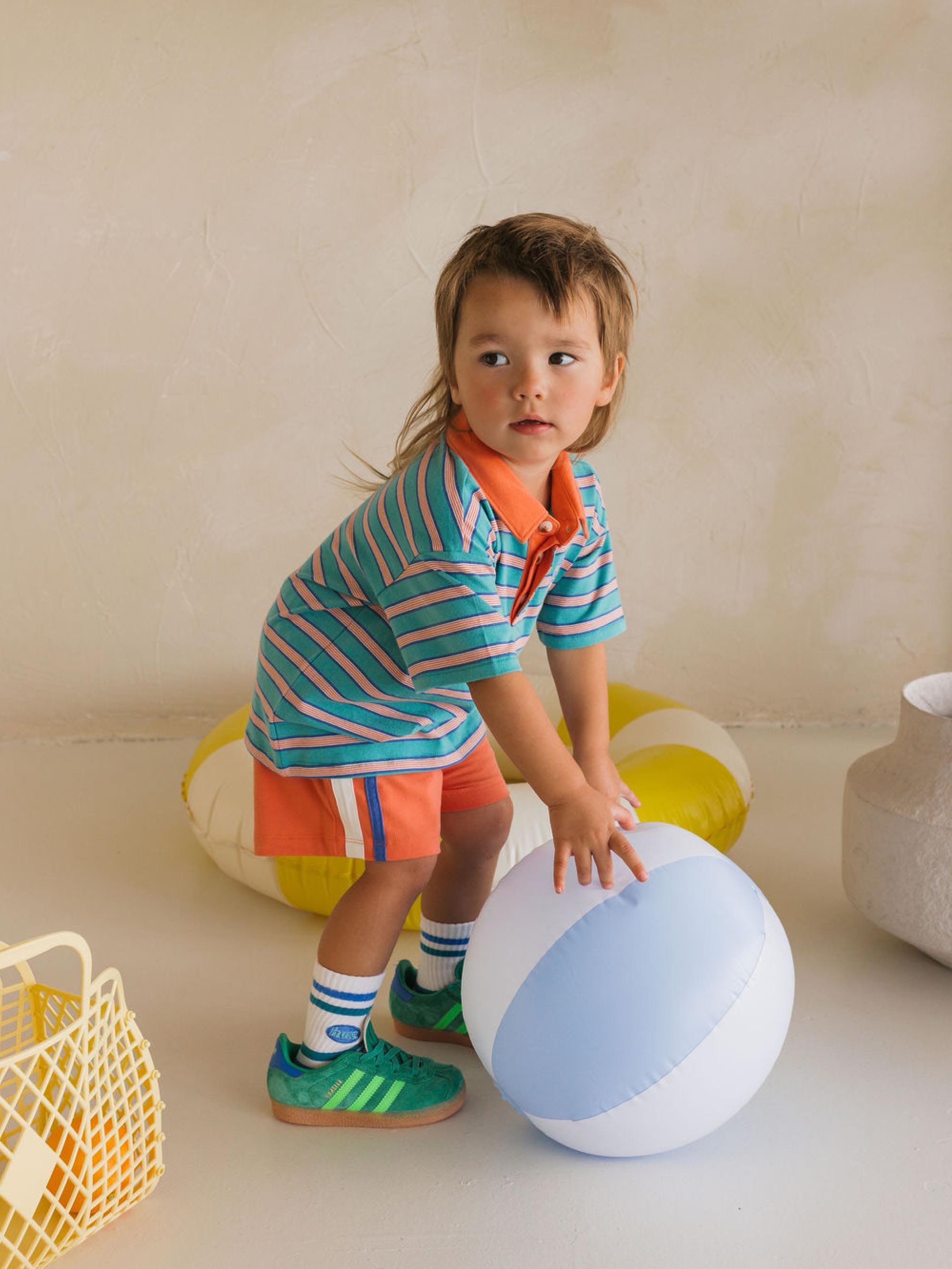 Snorkel Hux Stripe Polo T-SHIRT Huxbaby Shopify