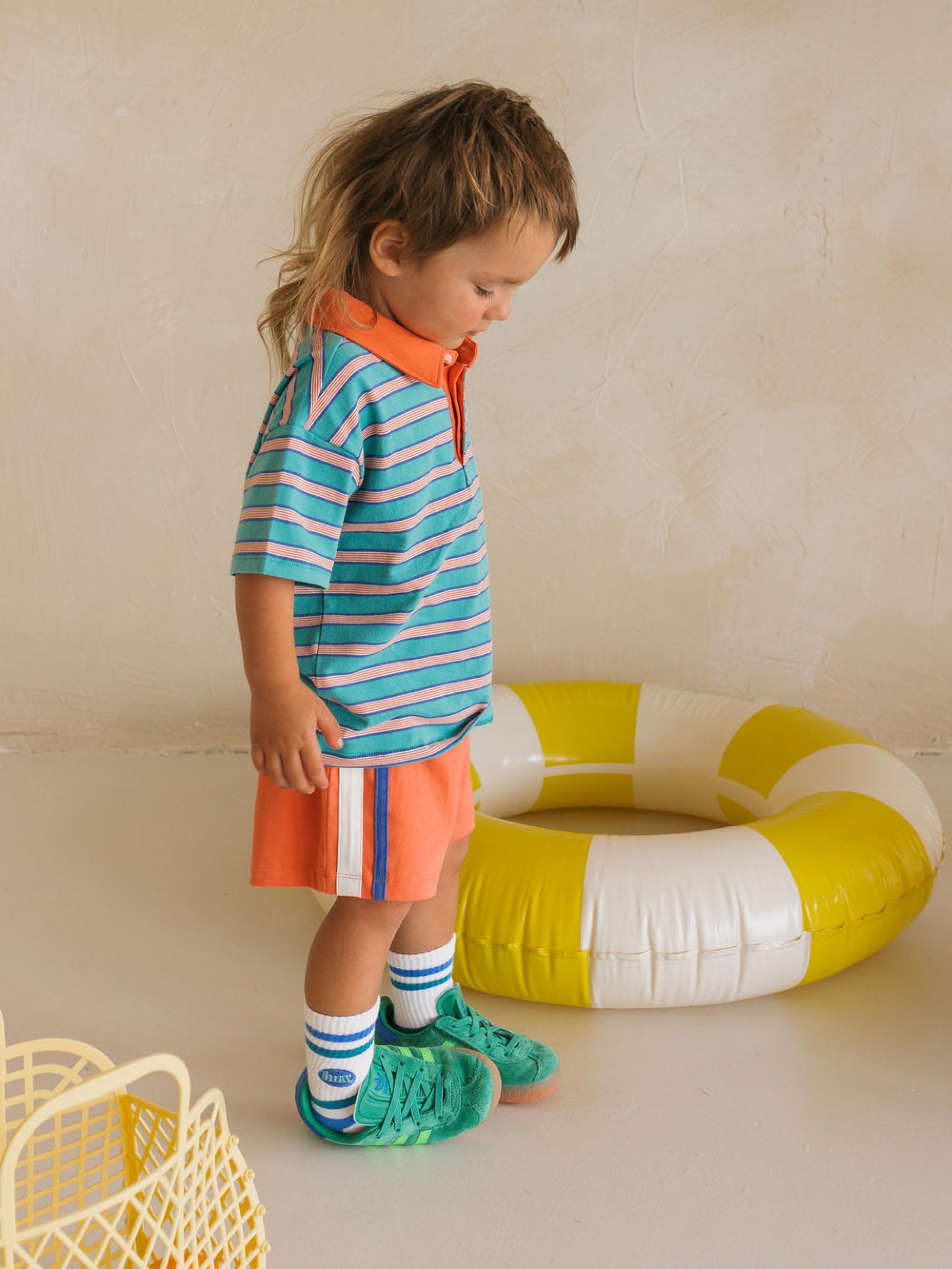 Snorkel Hux Stripe Polo T-SHIRT Huxbaby Shopify