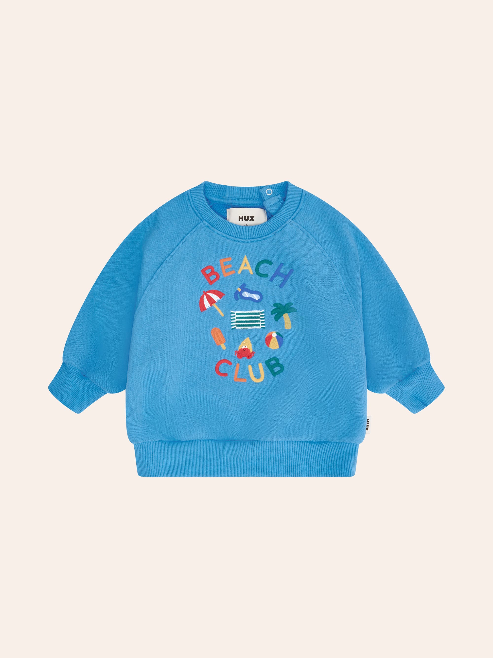 Beach Club Emb Sweatshirt TOP LS Huxbaby Shopify