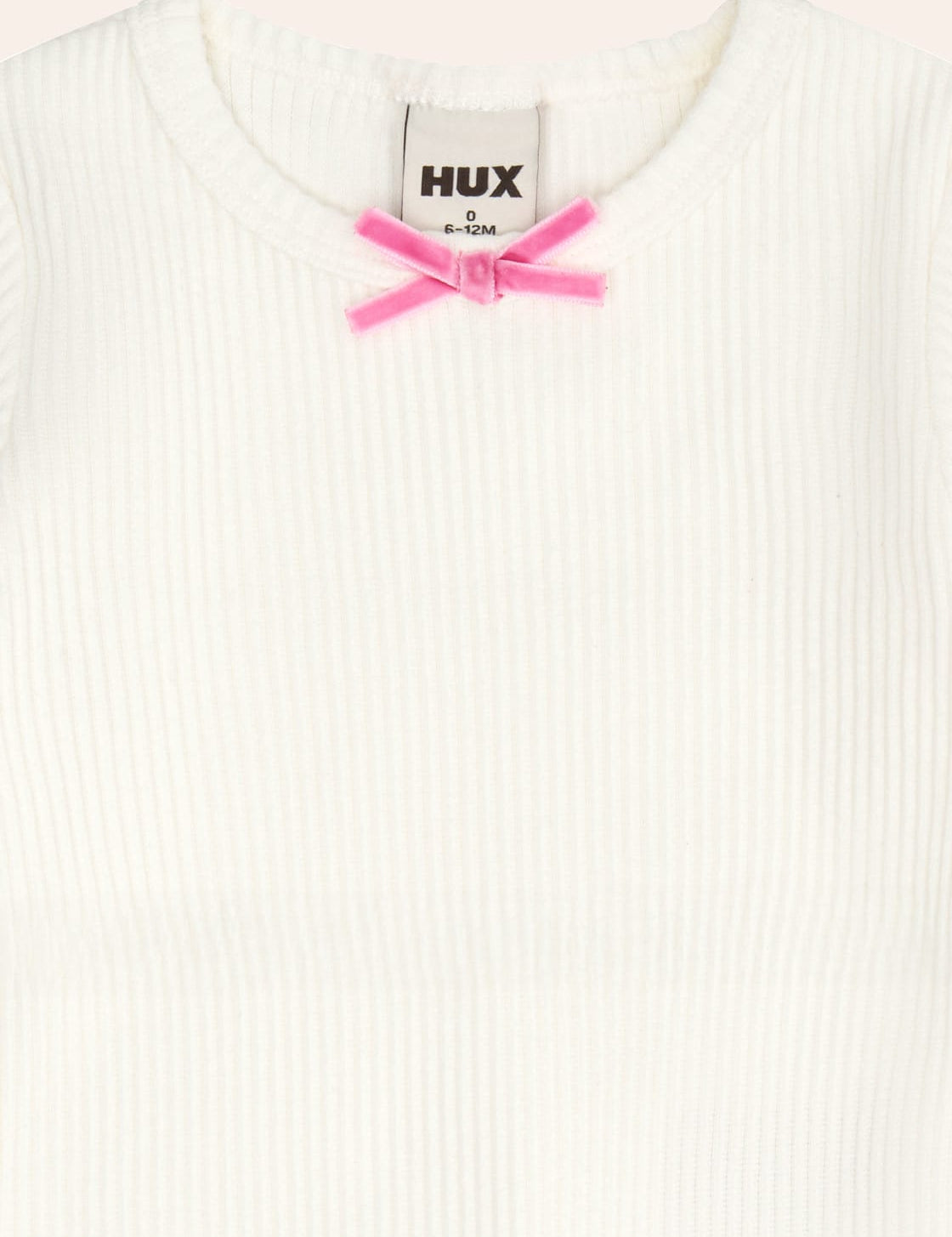 Tipped Almond Milk Rib Tee TOP SL Huxbaby Shopify