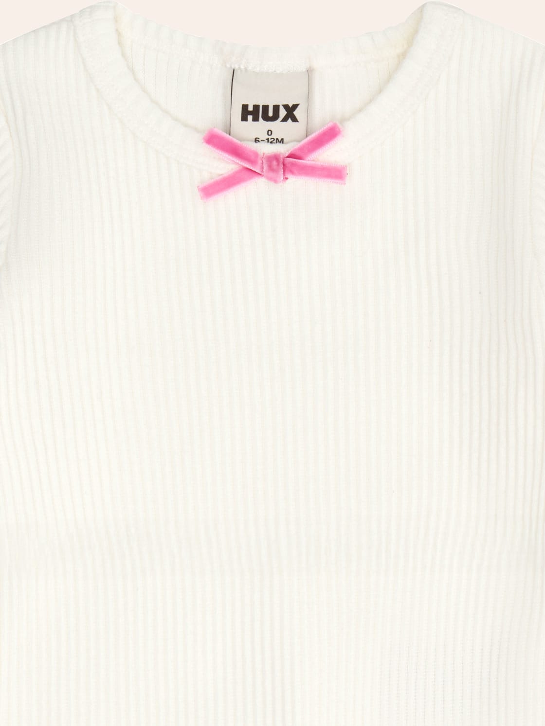 Tipped Almond Milk Rib Tee TOP SL Huxbaby Shopify