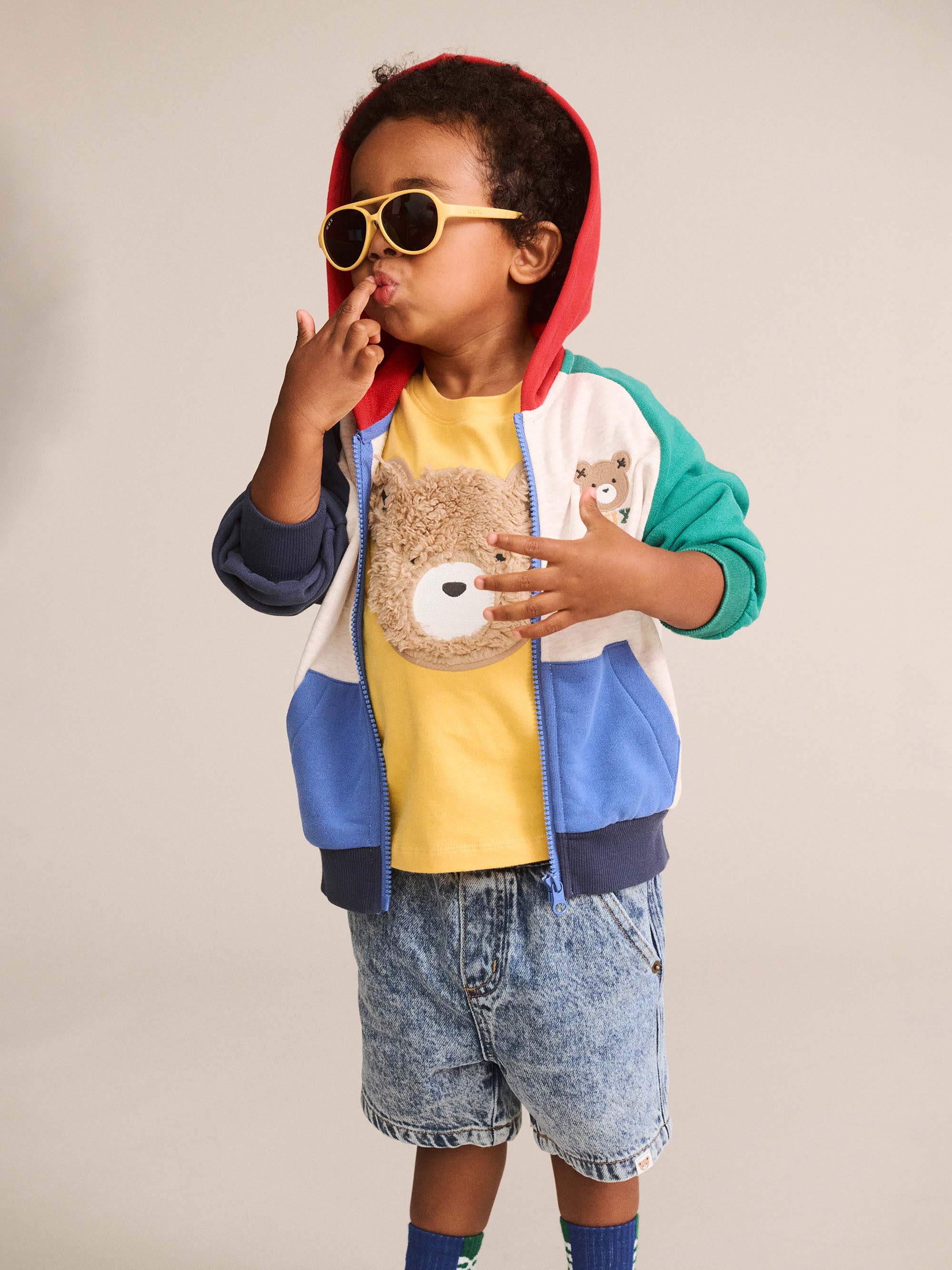 Huxbaby Shopify SWEATSHIRT Colour Block Raglan Hoodie