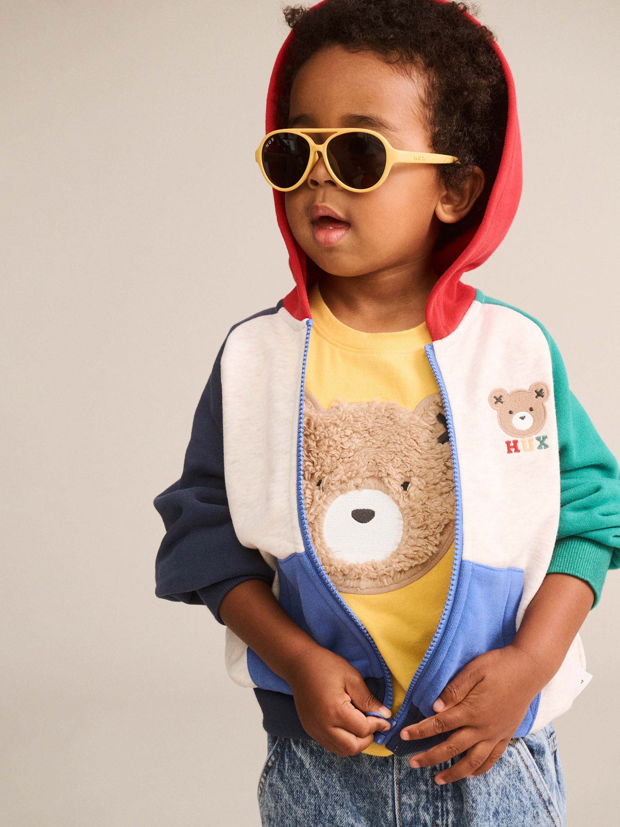 Huxbaby Shopify SWEATSHIRT Colour Block Raglan Hoodie