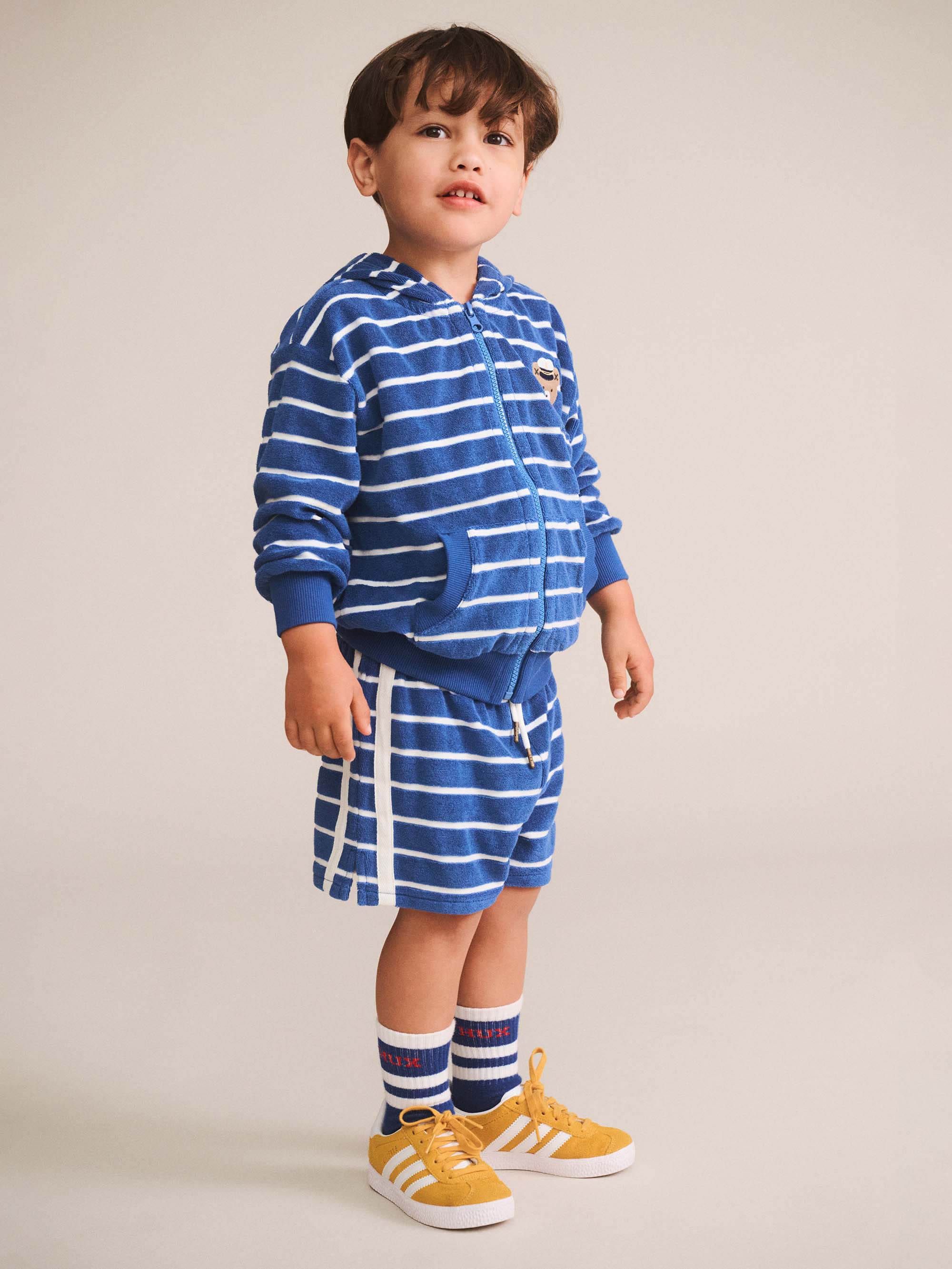 Huxbaby Shopify SWEATSHIRT Nautical Hux Towelling Zip Hoodie