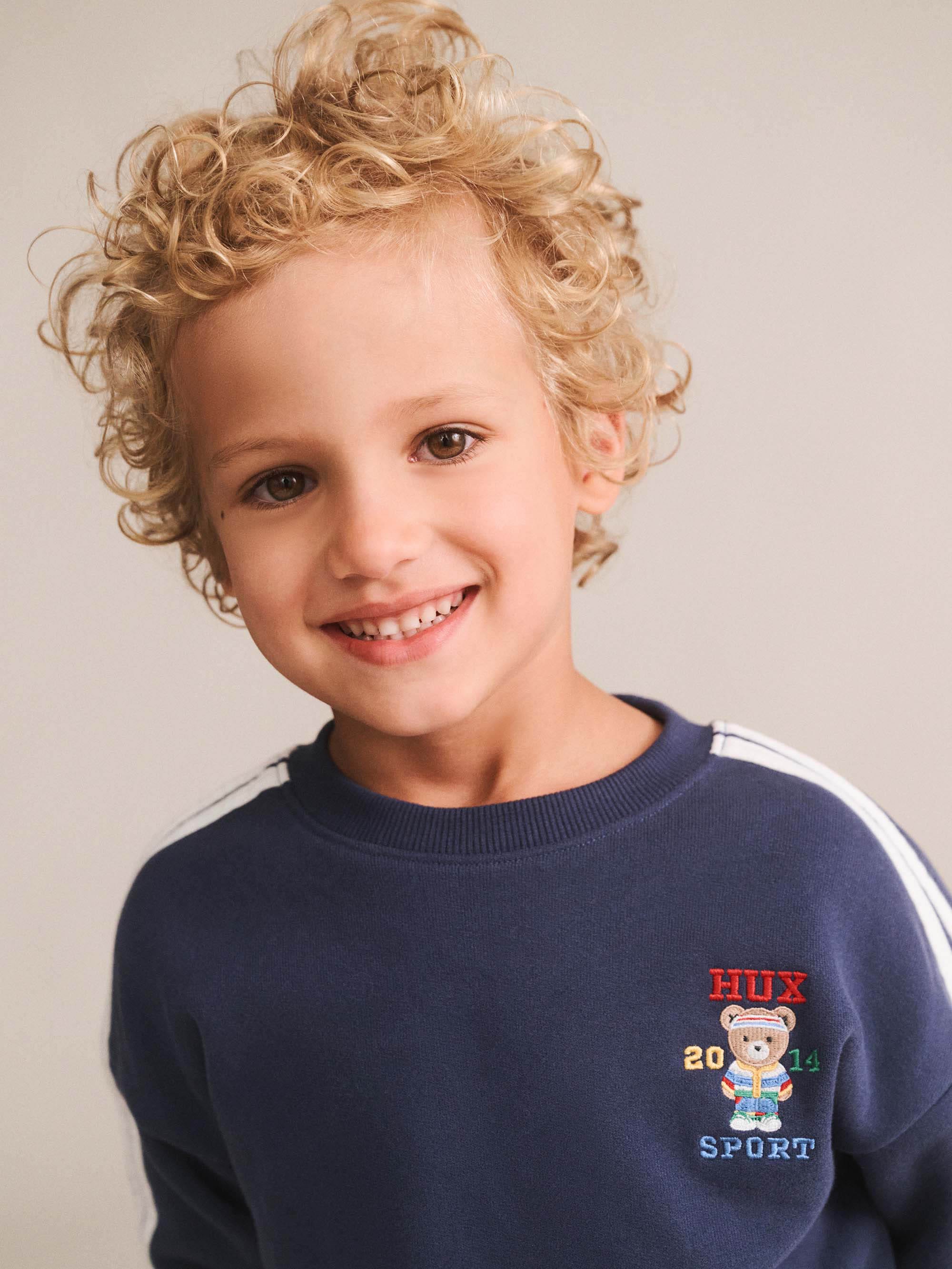 Huxbaby Shopify SWEATSHIRT Hux Sport Sporty Stripe Sweatshirt