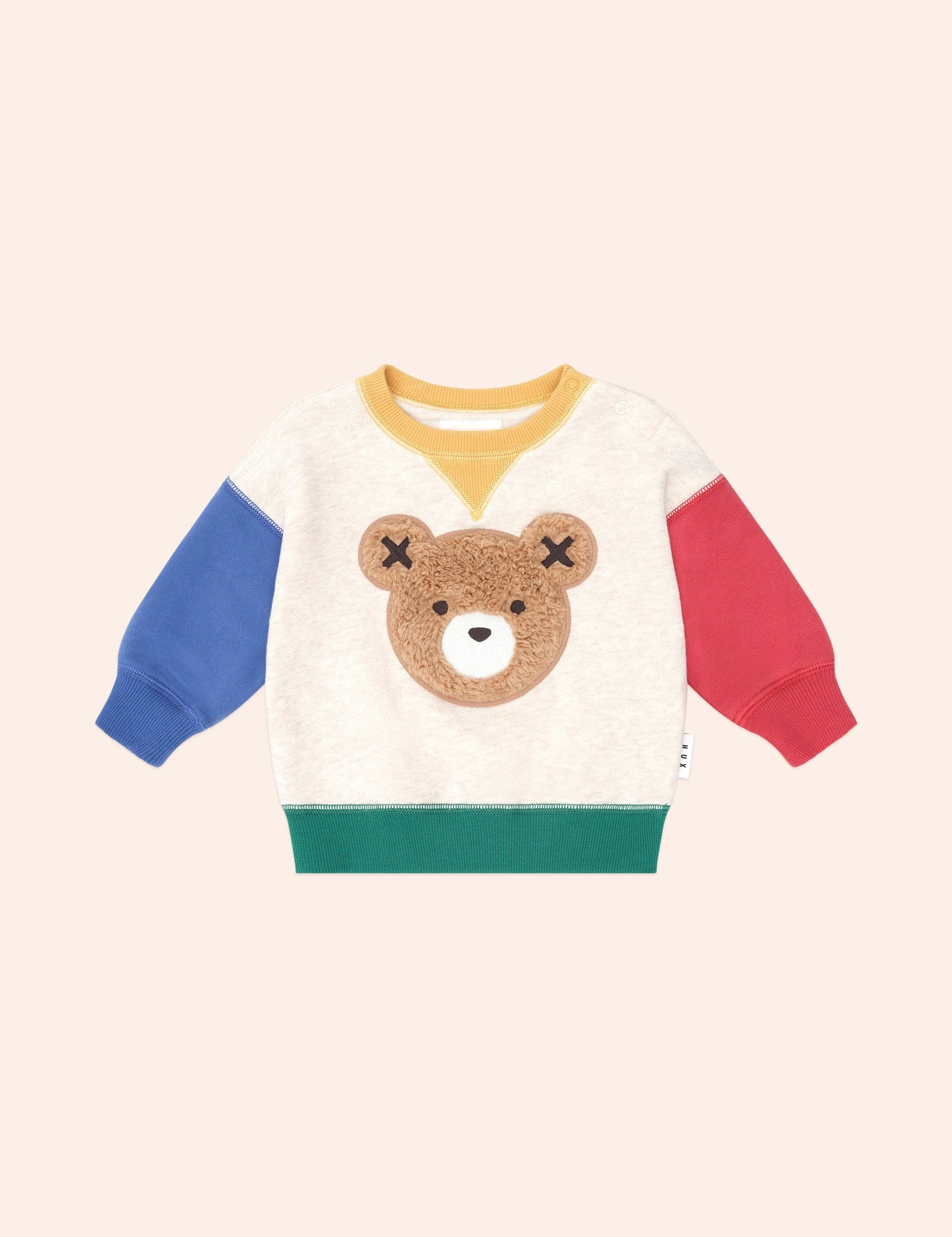 Furry Huxbear Colour Block Sweatshirt SWEATSHIRT Huxbaby