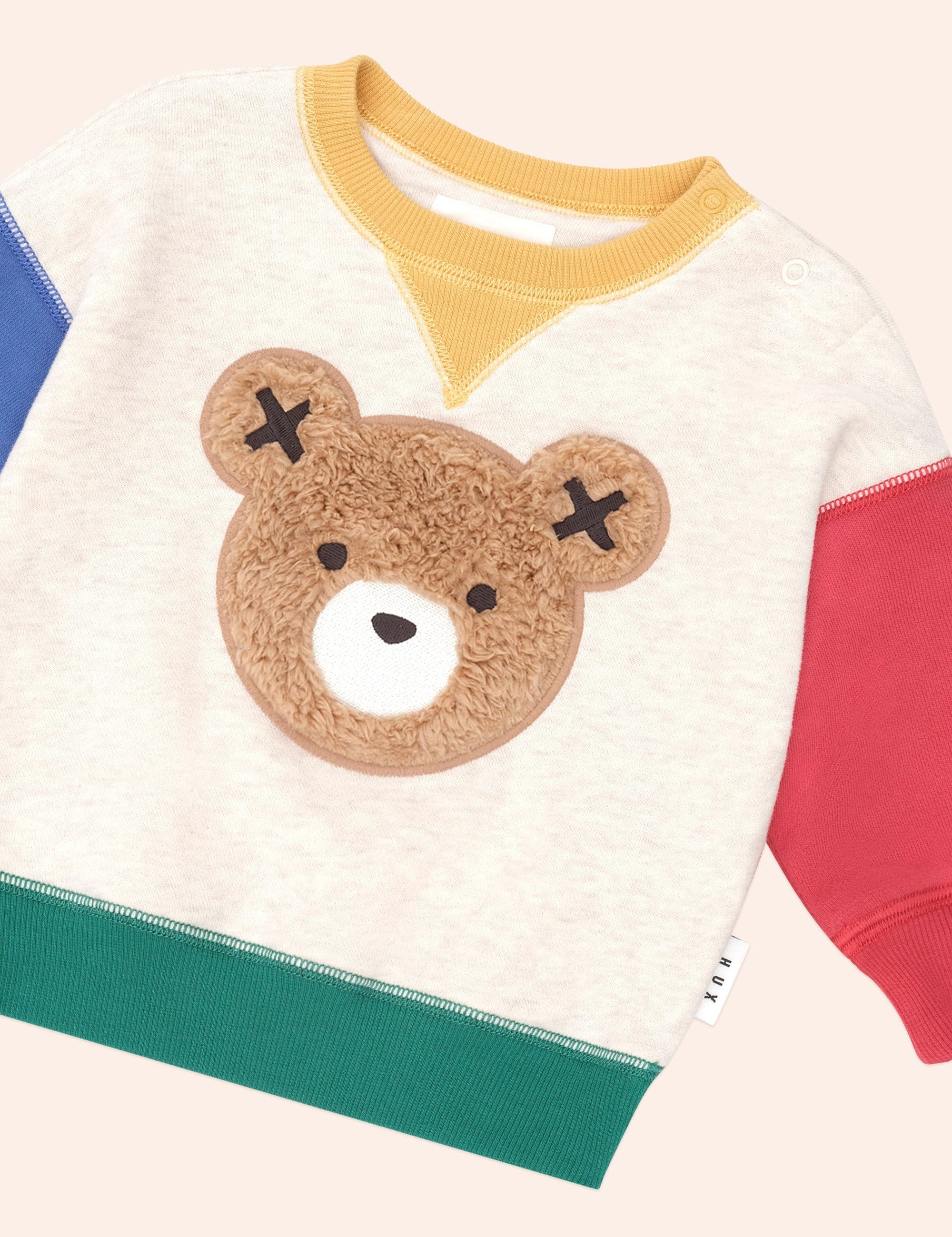 Furry Huxbear Colour Block Sweatshirt SWEATSHIRT Huxbaby