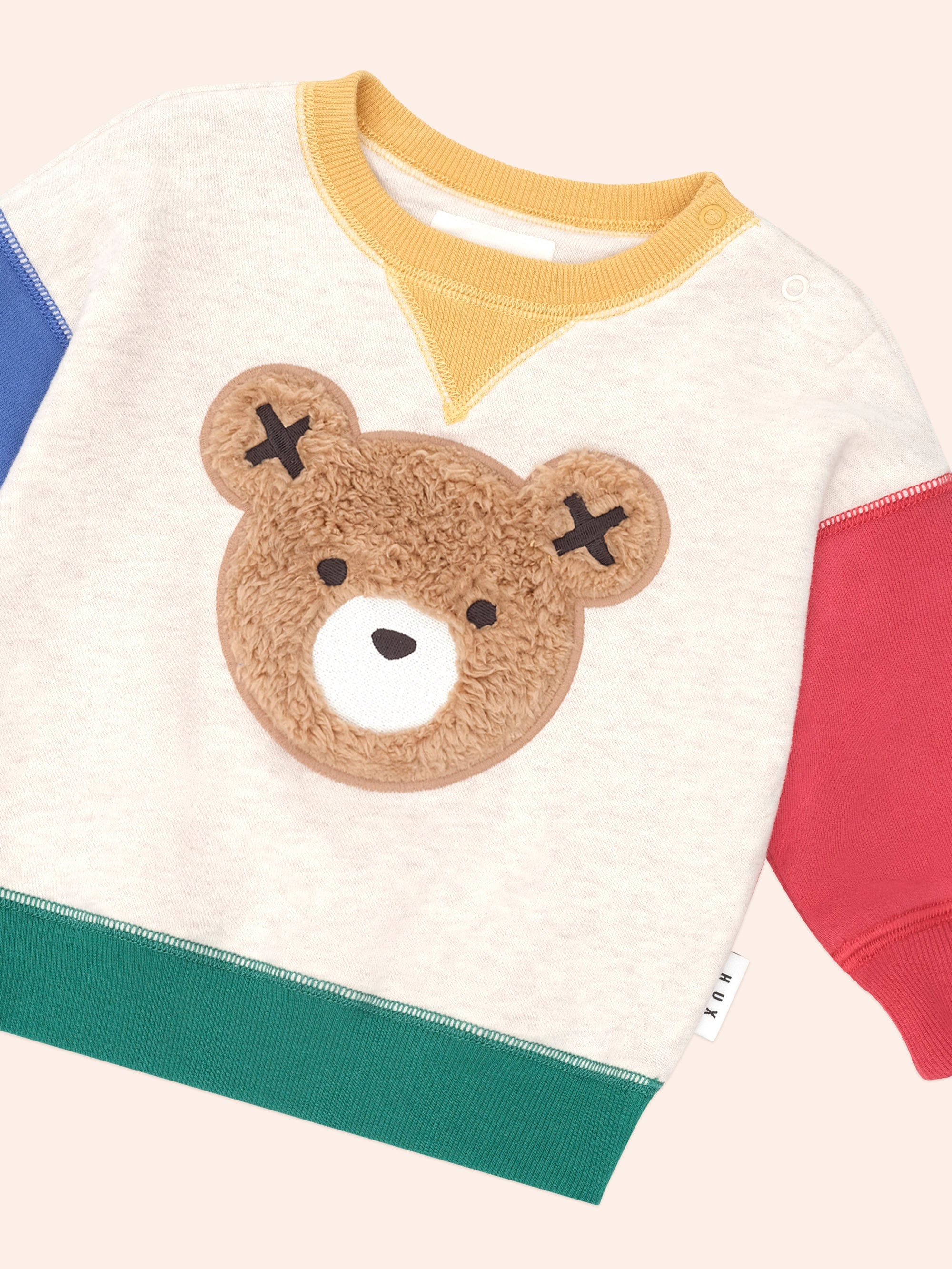 Furry Huxbear Colour Block Sweatshirt SWEATSHIRT Huxbaby
