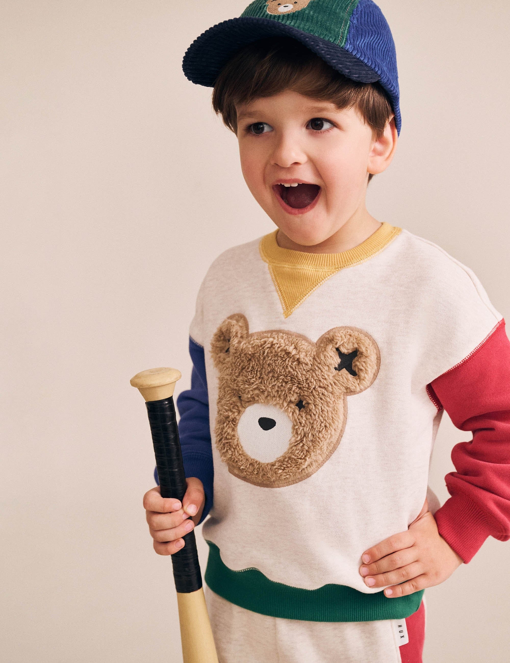 Furry Huxbear Colour Block Sweatshirt SWEATSHIRT Huxbaby