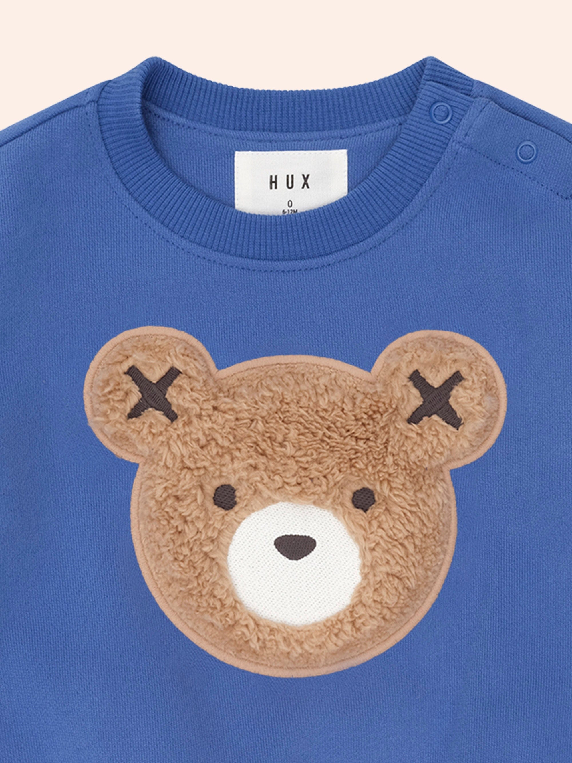 Furry Huxbear Cobalt Sweatshirt SWEATSHIRT Huxbaby