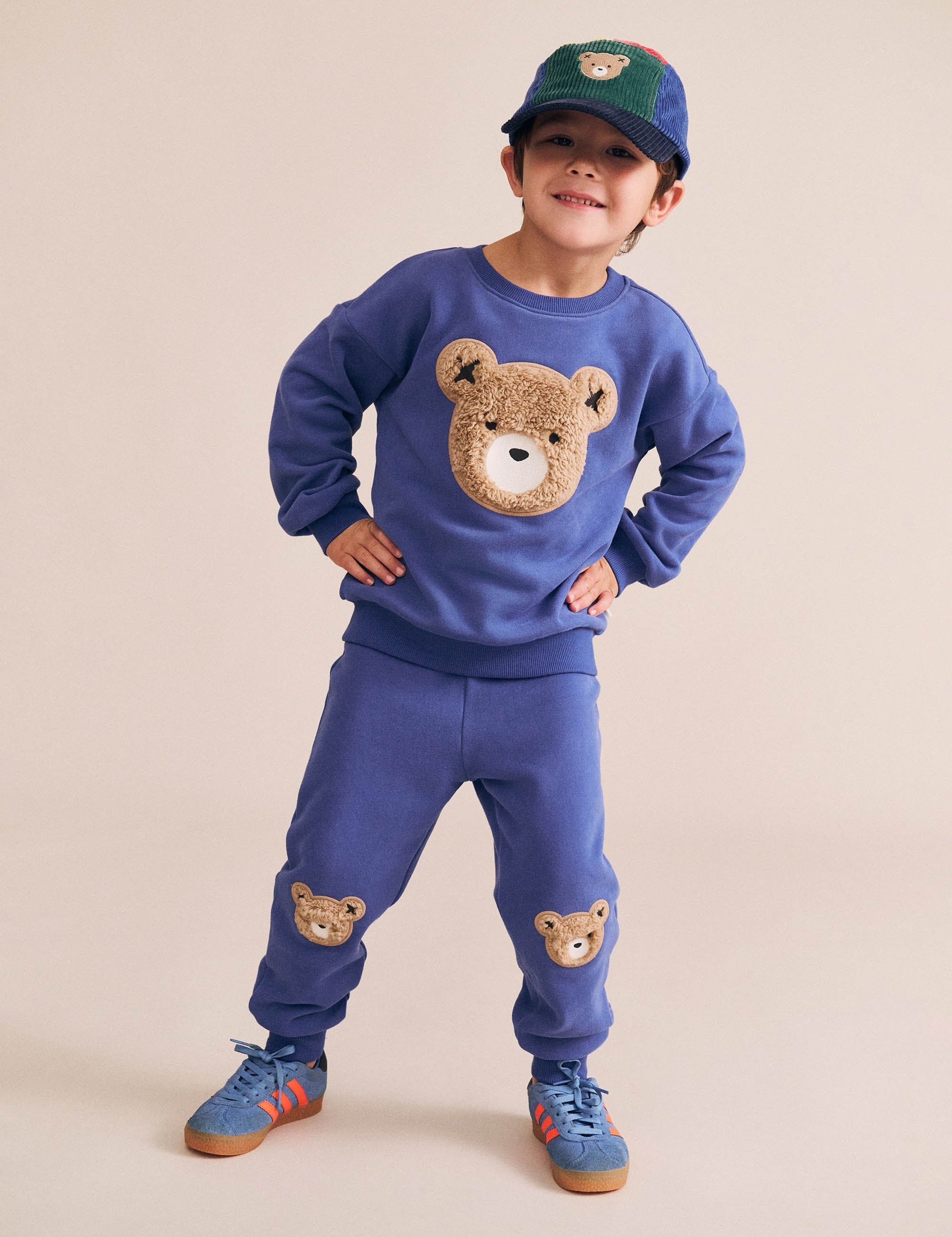 Furry Huxbear Cobalt Sweatshirt SWEATSHIRT Huxbaby