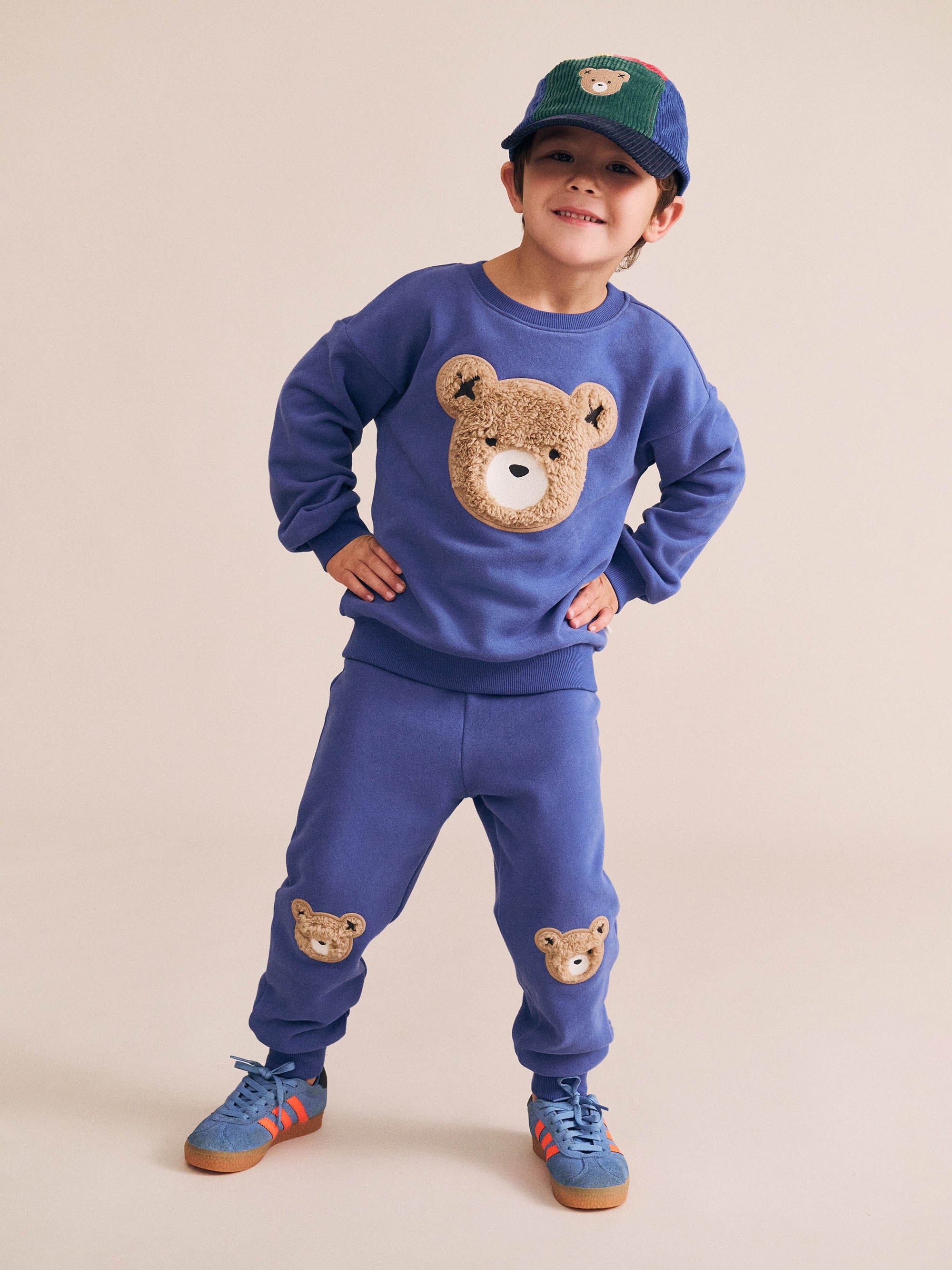 Furry Huxbear Cobalt Sweatshirt SWEATSHIRT Huxbaby