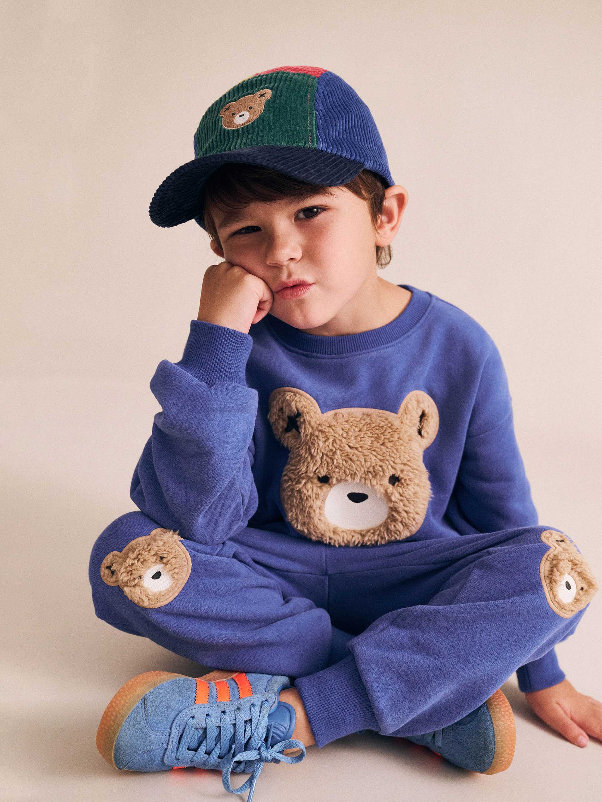 Furry Huxbear Cobalt Sweatshirt SWEATSHIRT Huxbaby