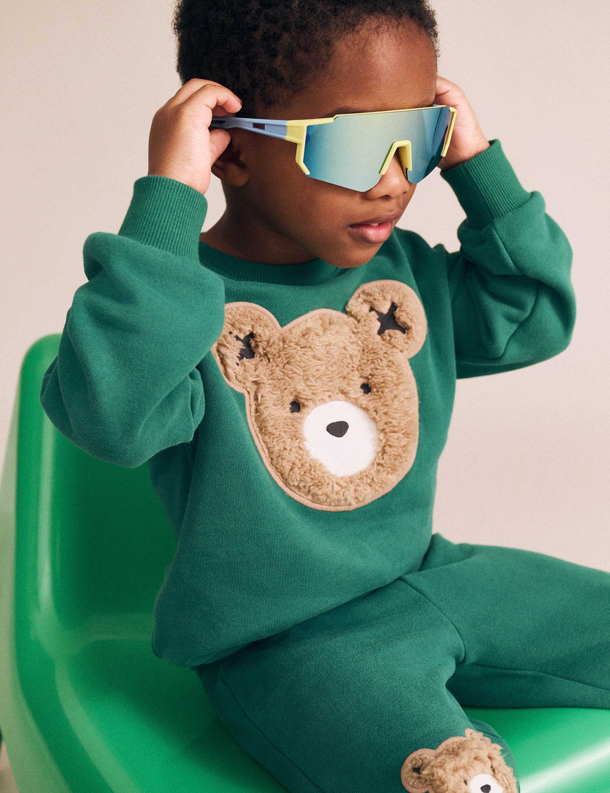 Furry Huxbear Emerald Sweatshirt SWEATSHIRT Huxbaby