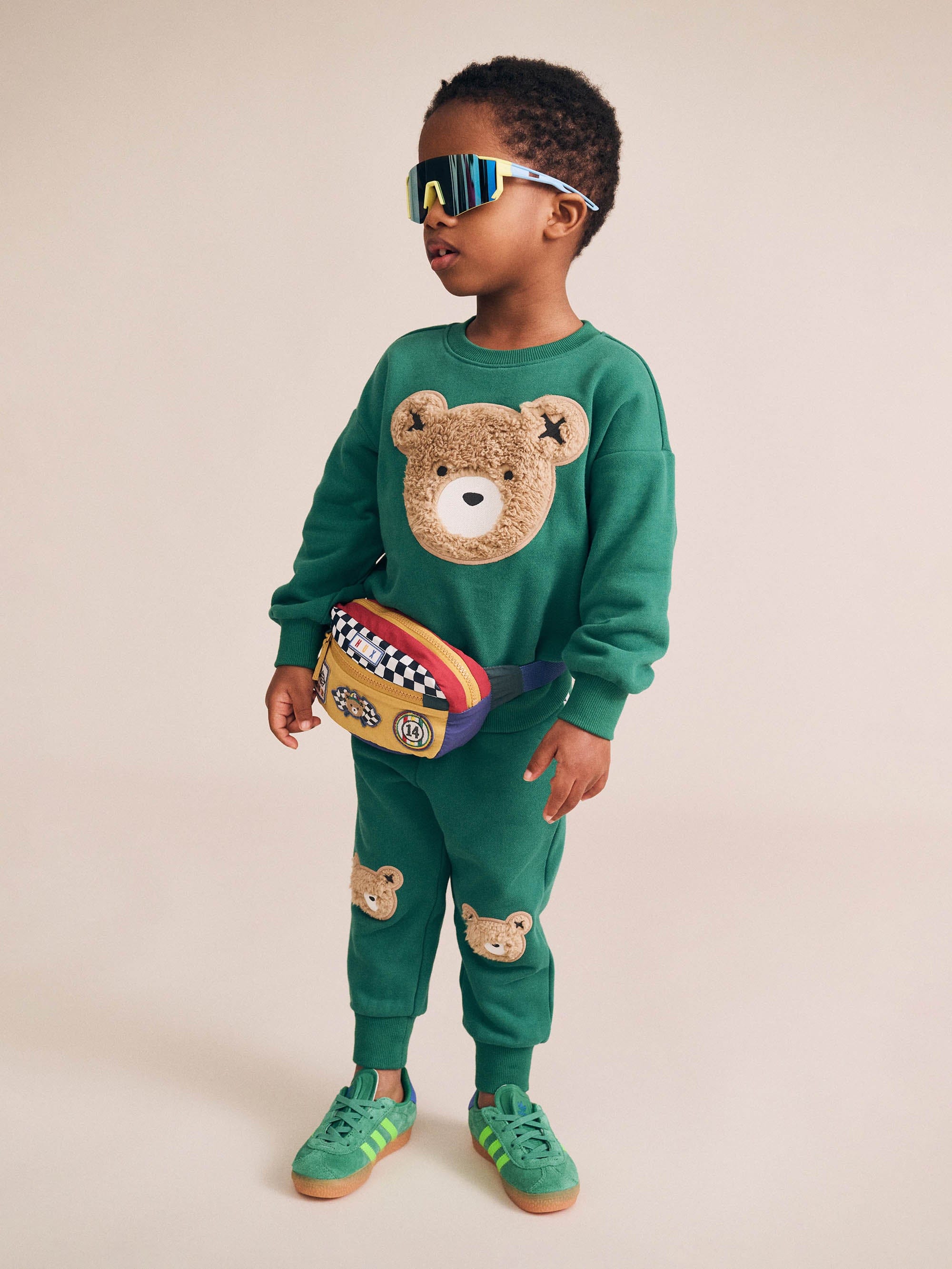 Furry Huxbear Emerald Sweatshirt SWEATSHIRT Huxbaby