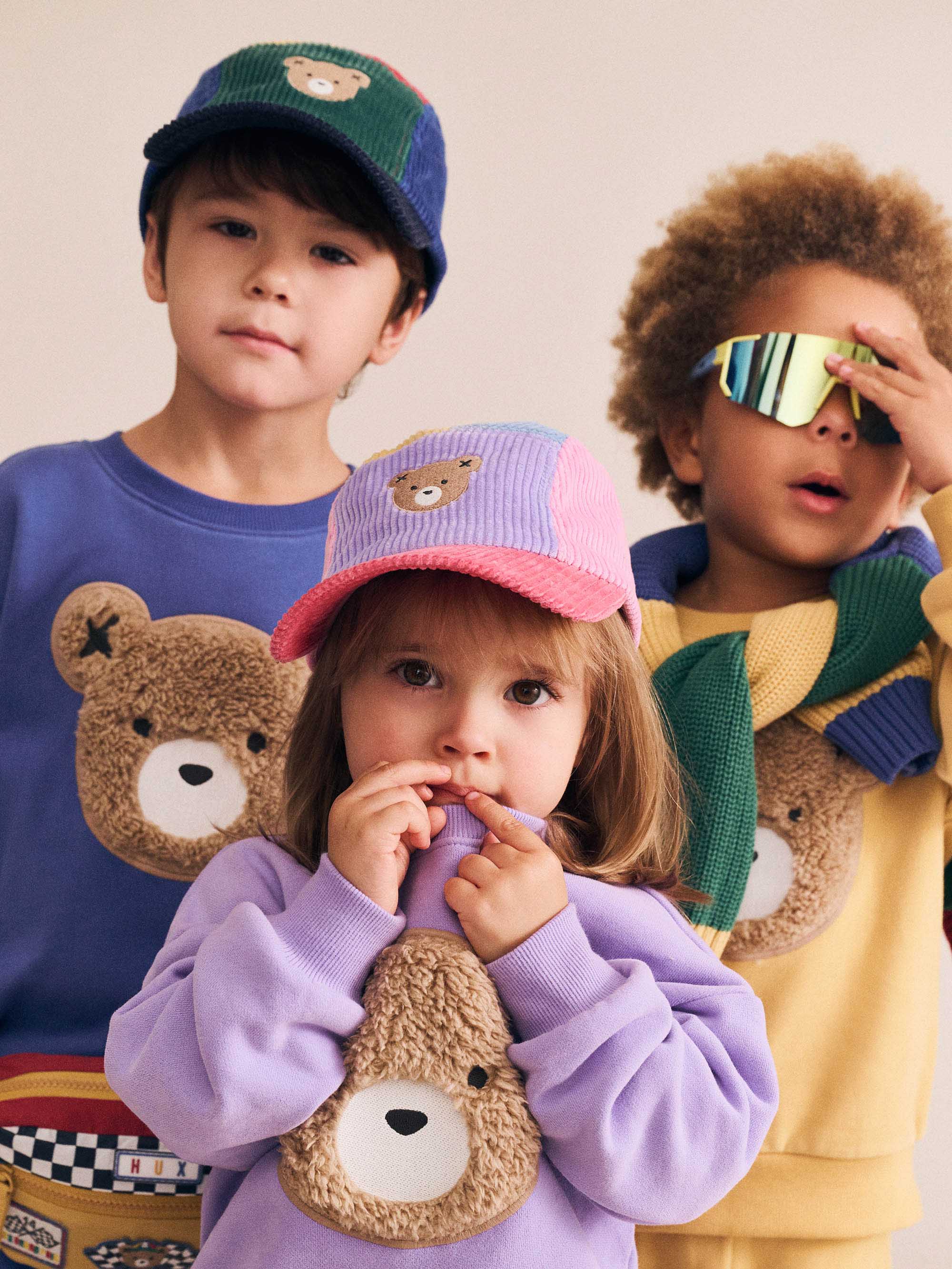 Furry Huxbear Sweatshirt Purple SWEATSHIRT Huxbaby