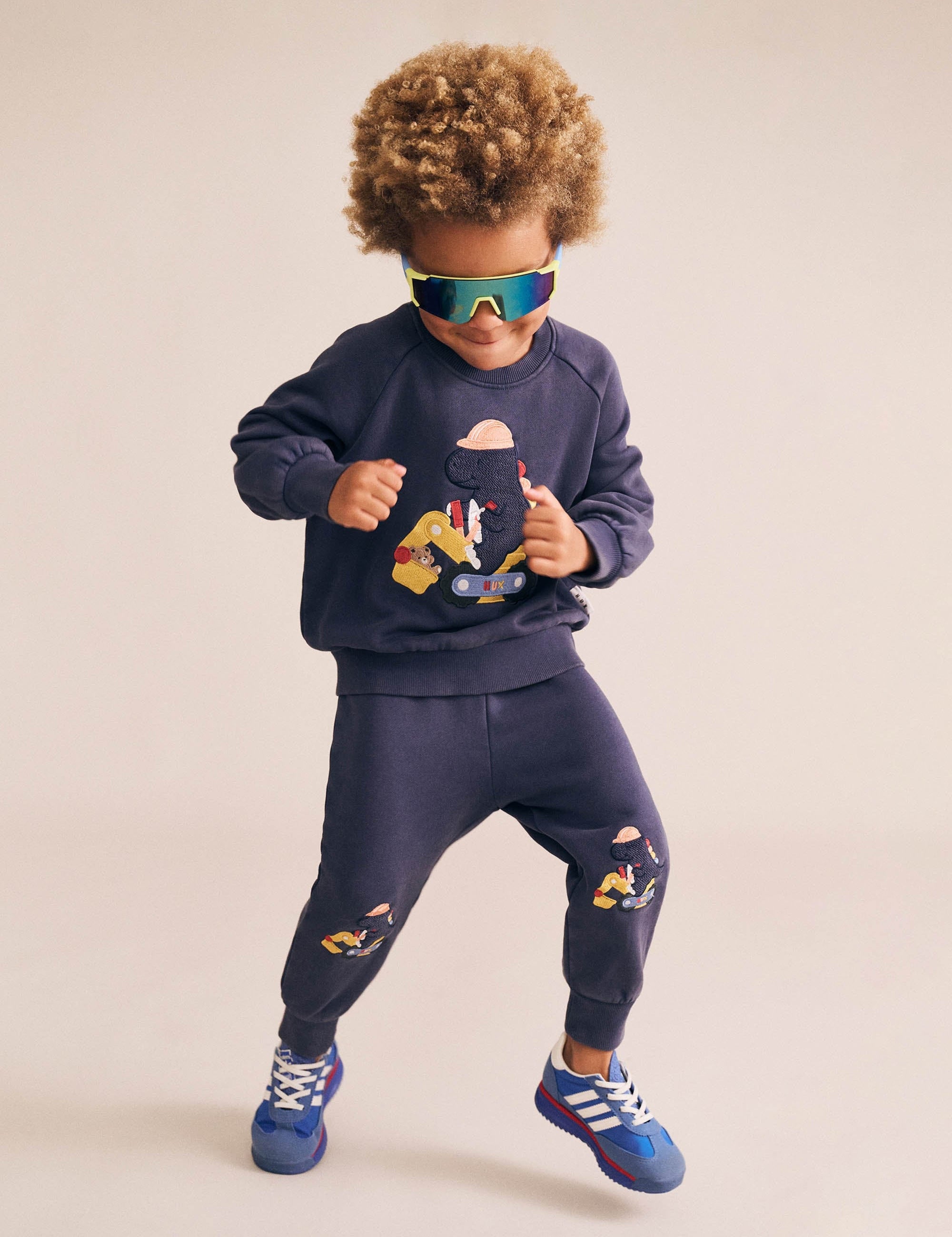 Tradie Dino Sweatshirt SWEATSHIRT Huxbaby