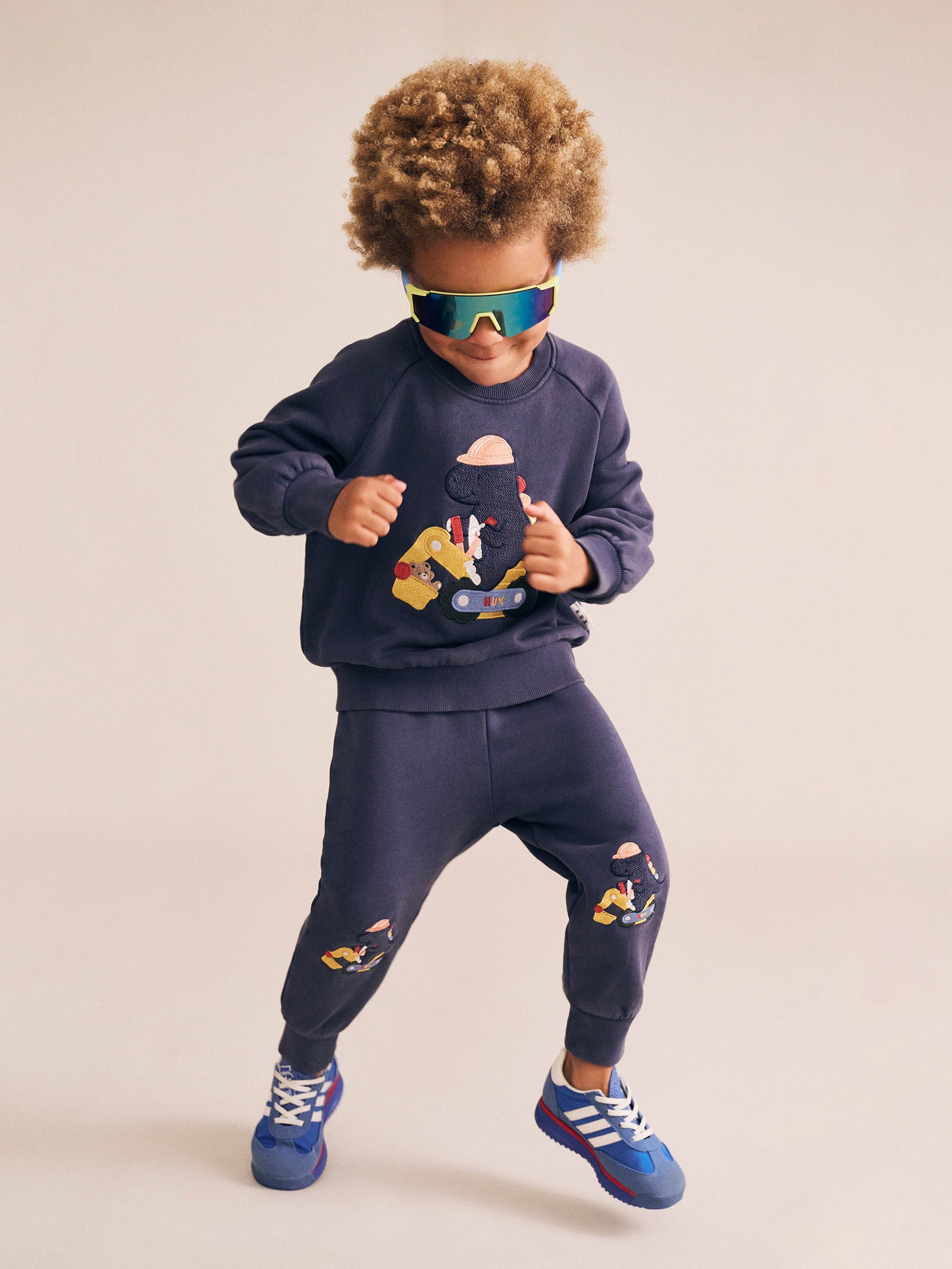 Tradie Dino Sweatshirt SWEATSHIRT Huxbaby