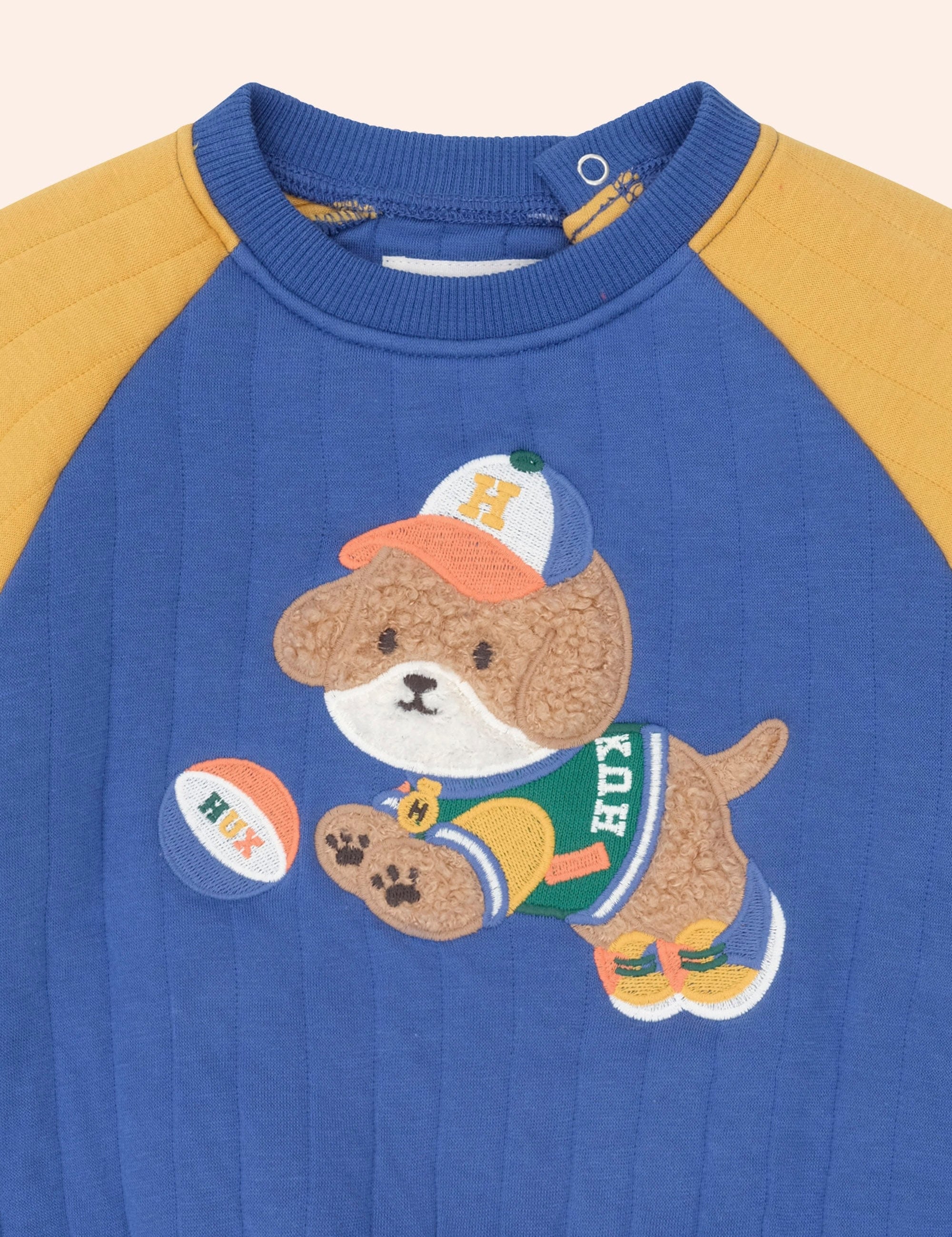 Basketball Doggy Quilted Sweatshirt SWEATSHIRT Huxbaby