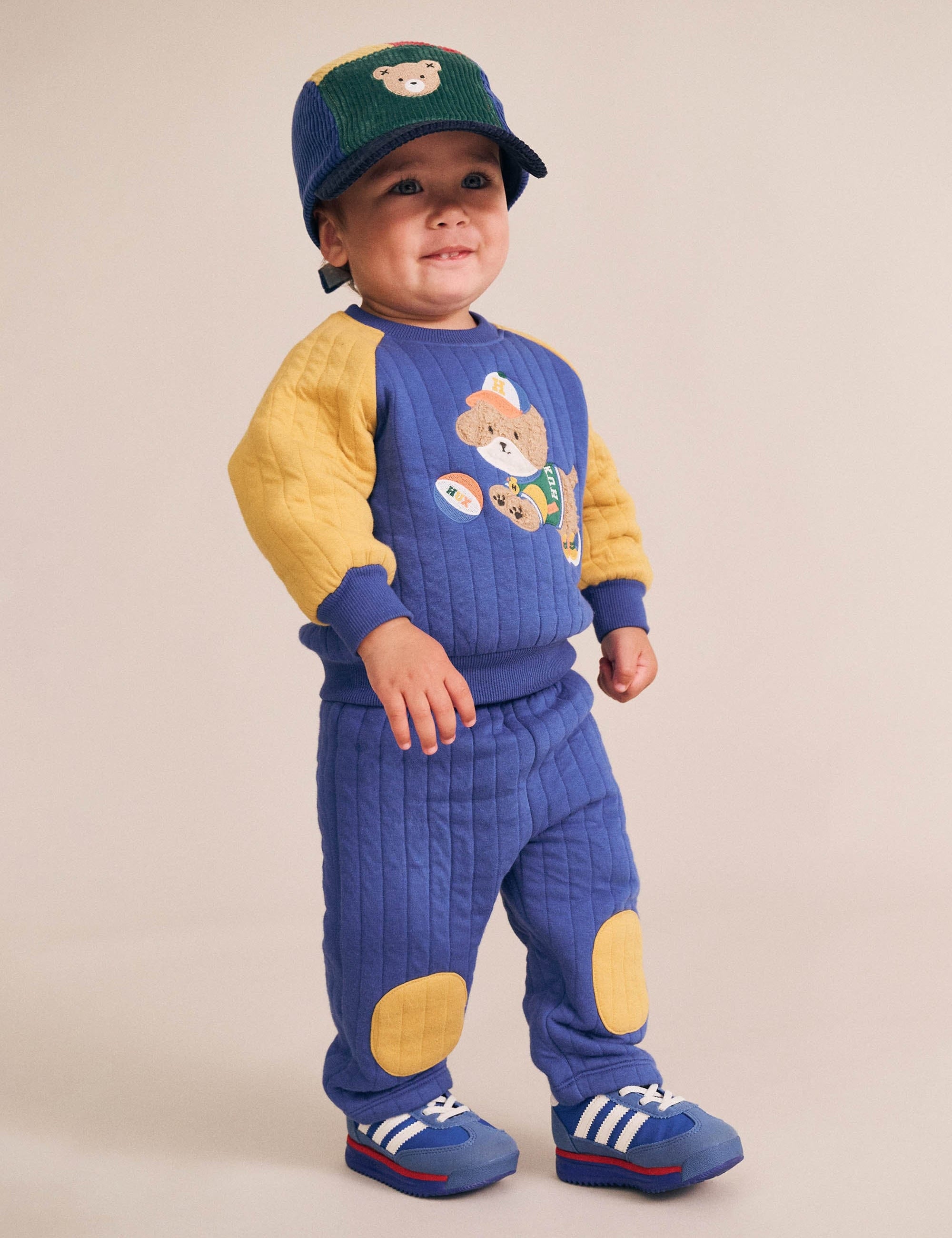 Basketball Doggy Quilted Sweatshirt SWEATSHIRT Huxbaby