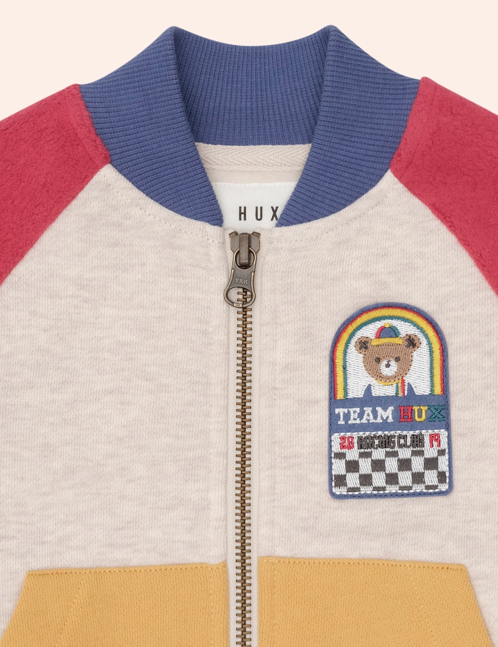 Hux Colour Block Zip Sweat JACKET Huxbaby