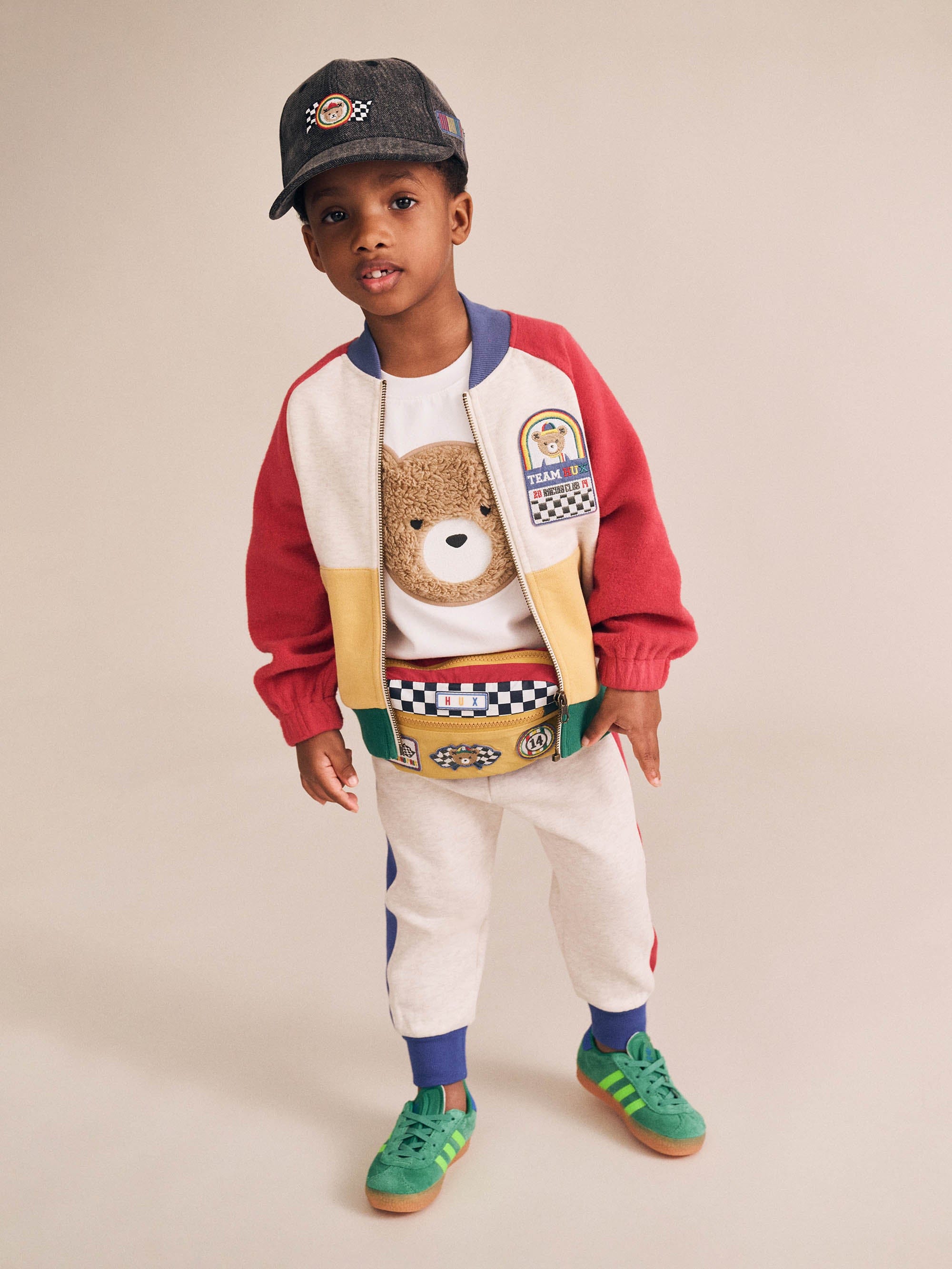 Hux Colour Block Zip Sweat JACKET Huxbaby