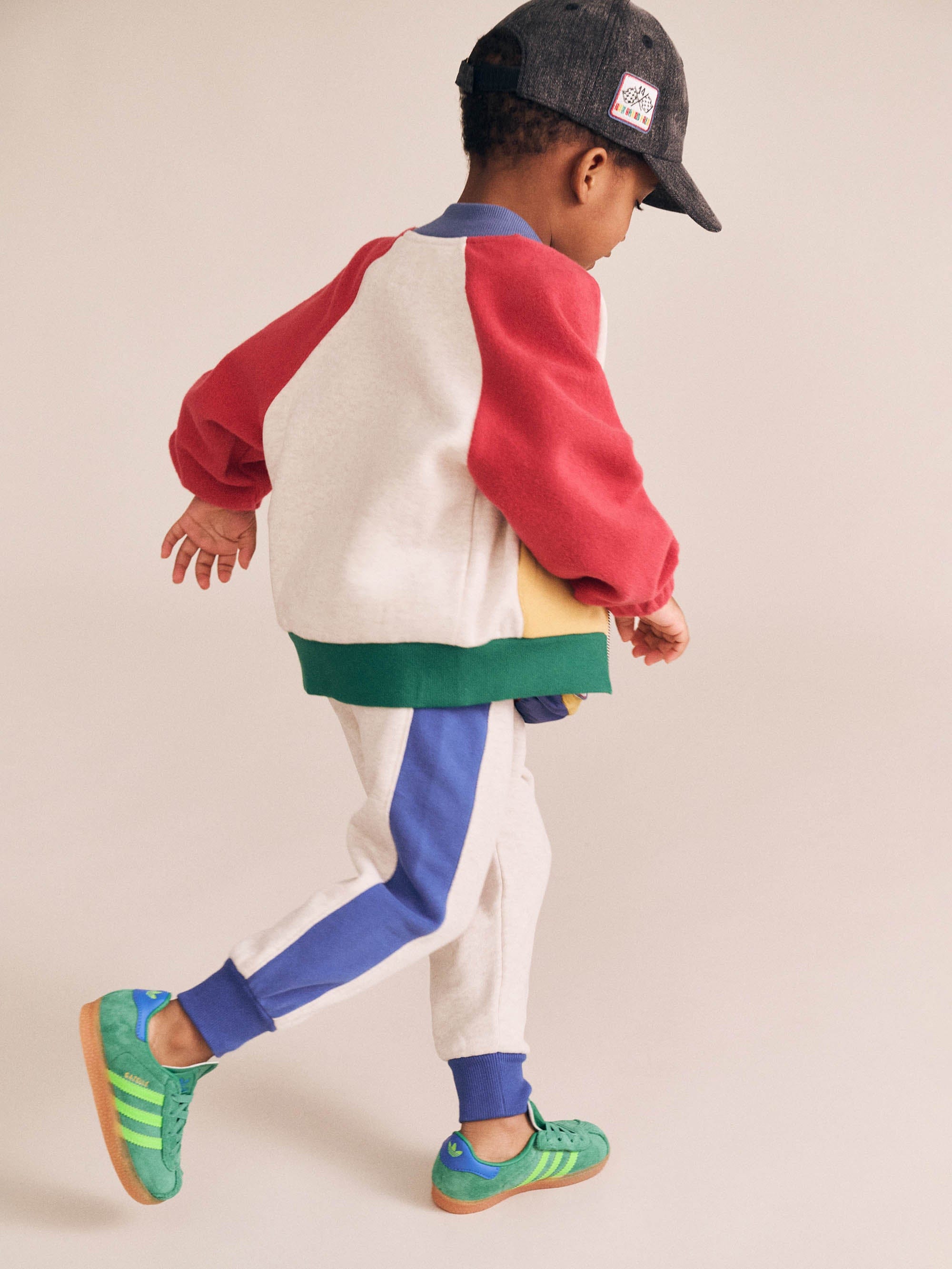 Hux Colour Block Zip Sweat JACKET Huxbaby