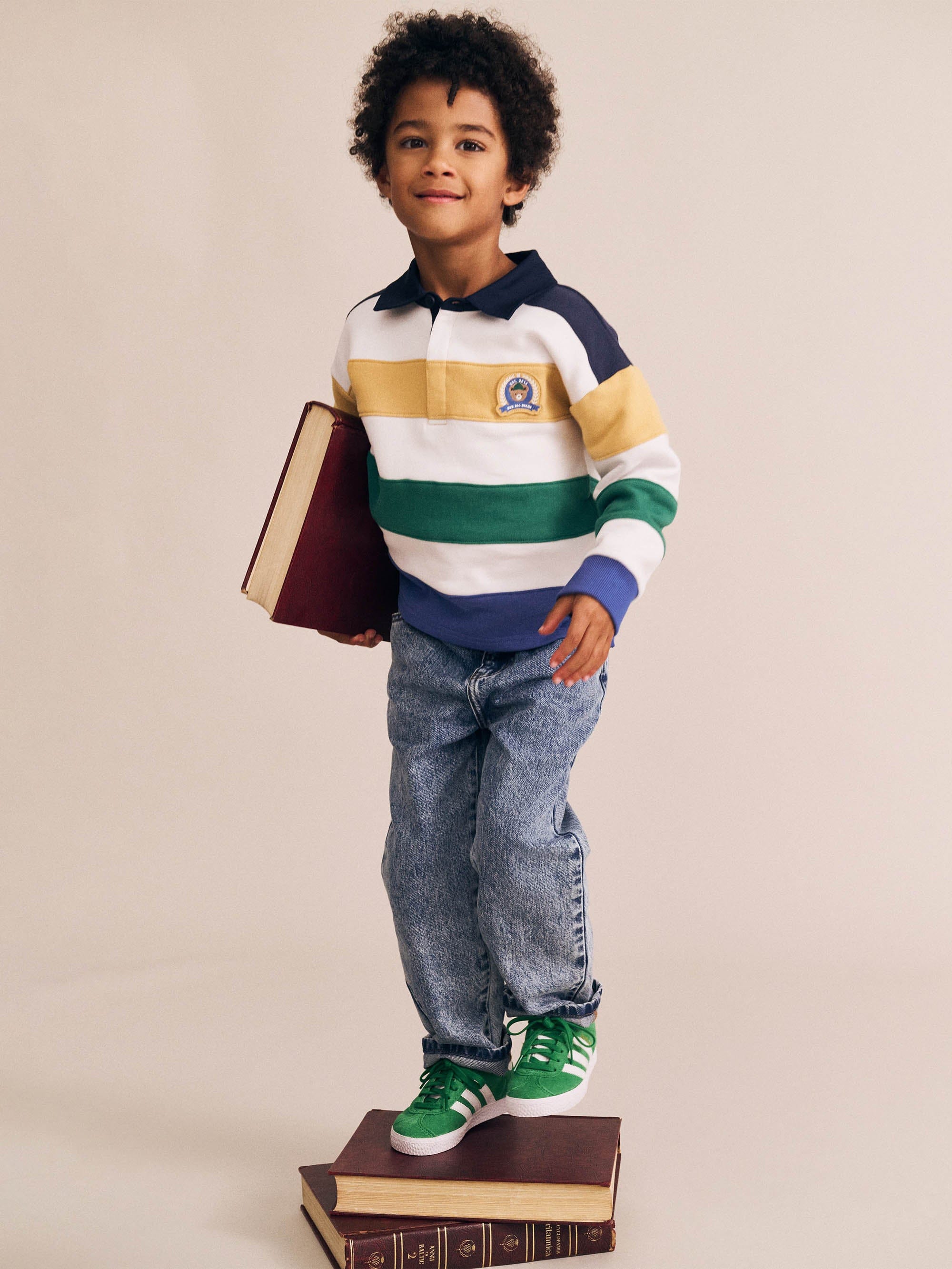 Colour Block Rugby Colour Block Panelled Rugby – Huxbaby