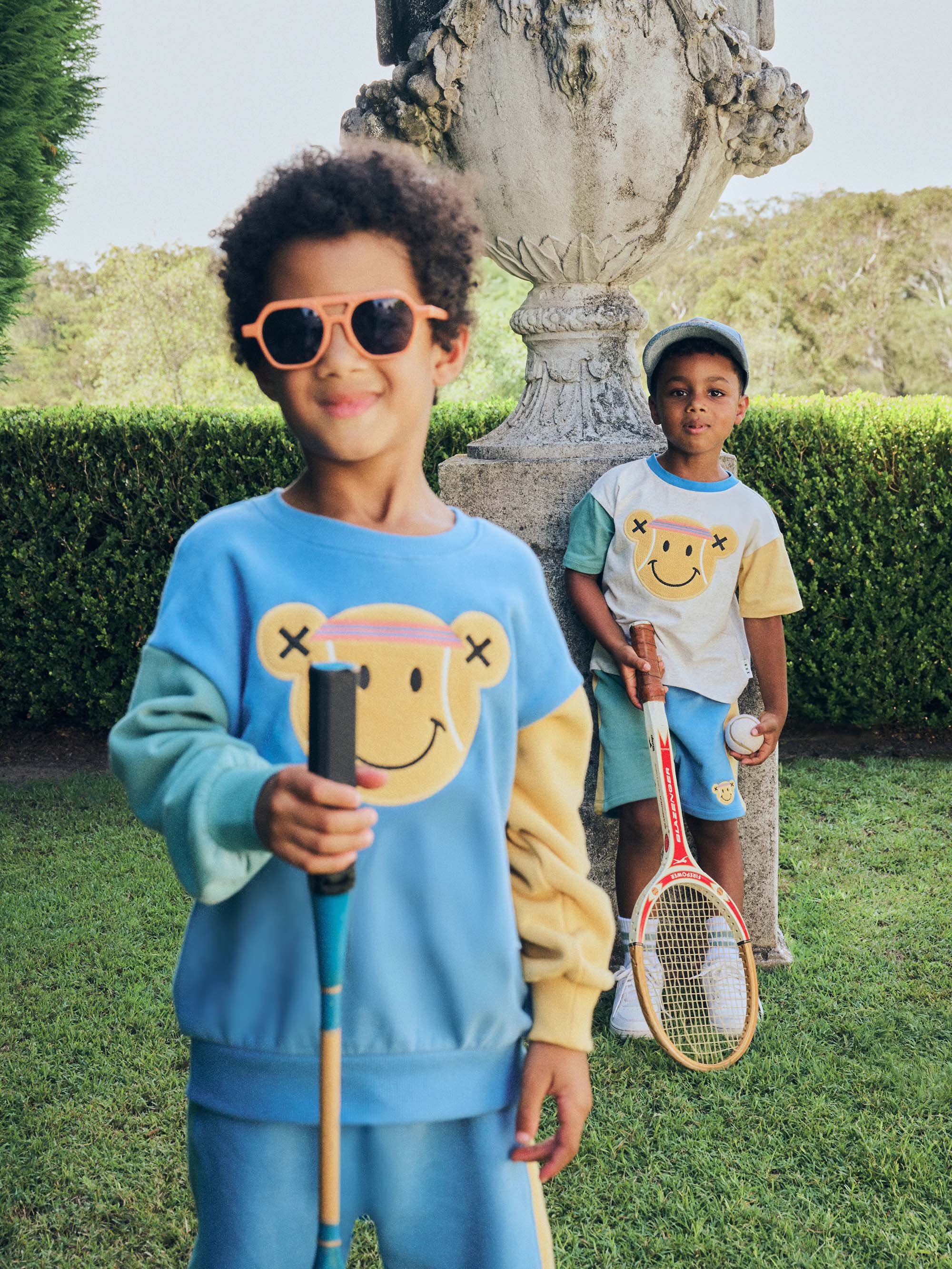 Tennis Bear Sweatshirt SWEATSHIRT Huxbaby