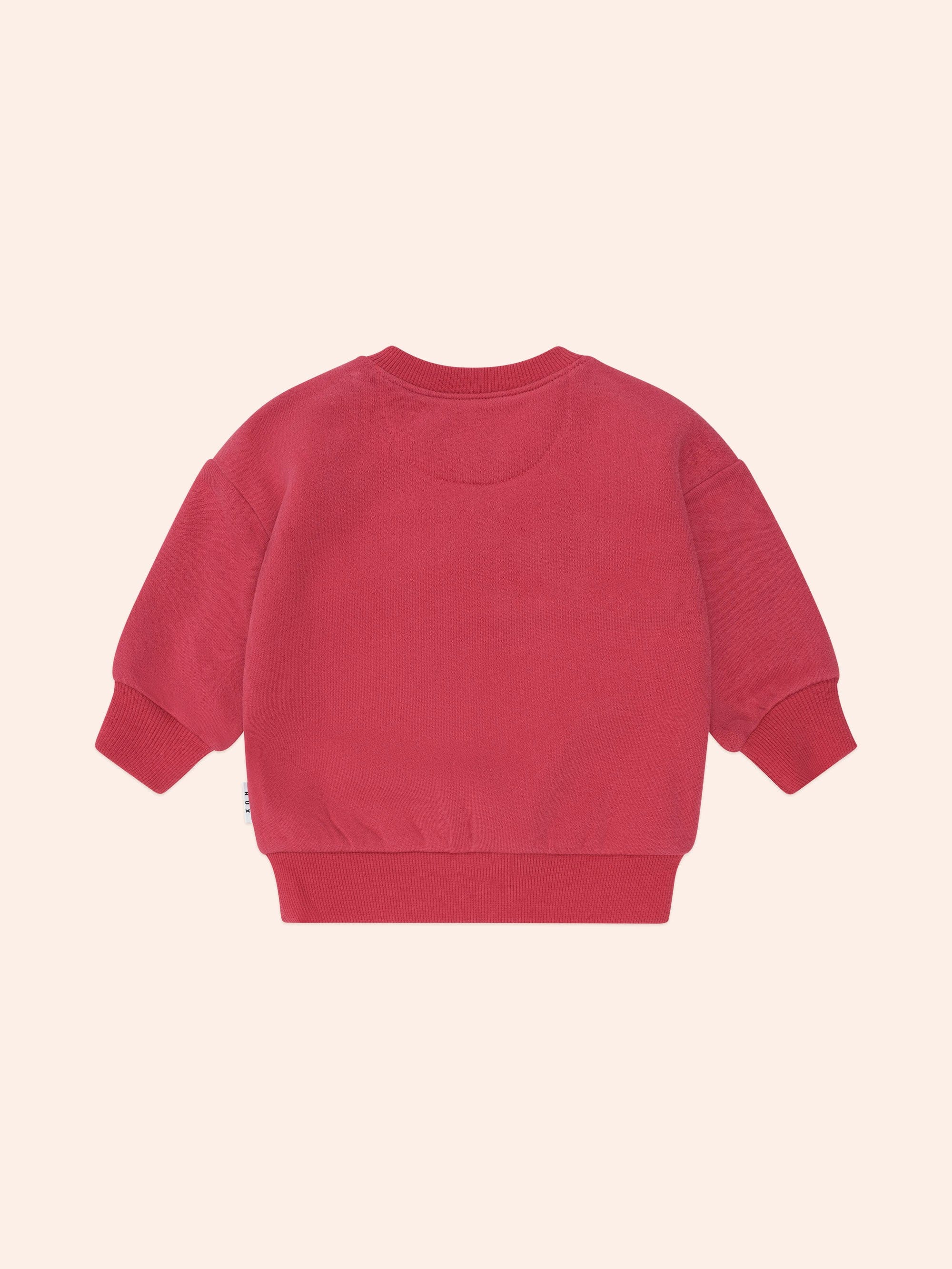 Furry Huxbear Sweatshirt Red SWEATSHIRT Huxbaby