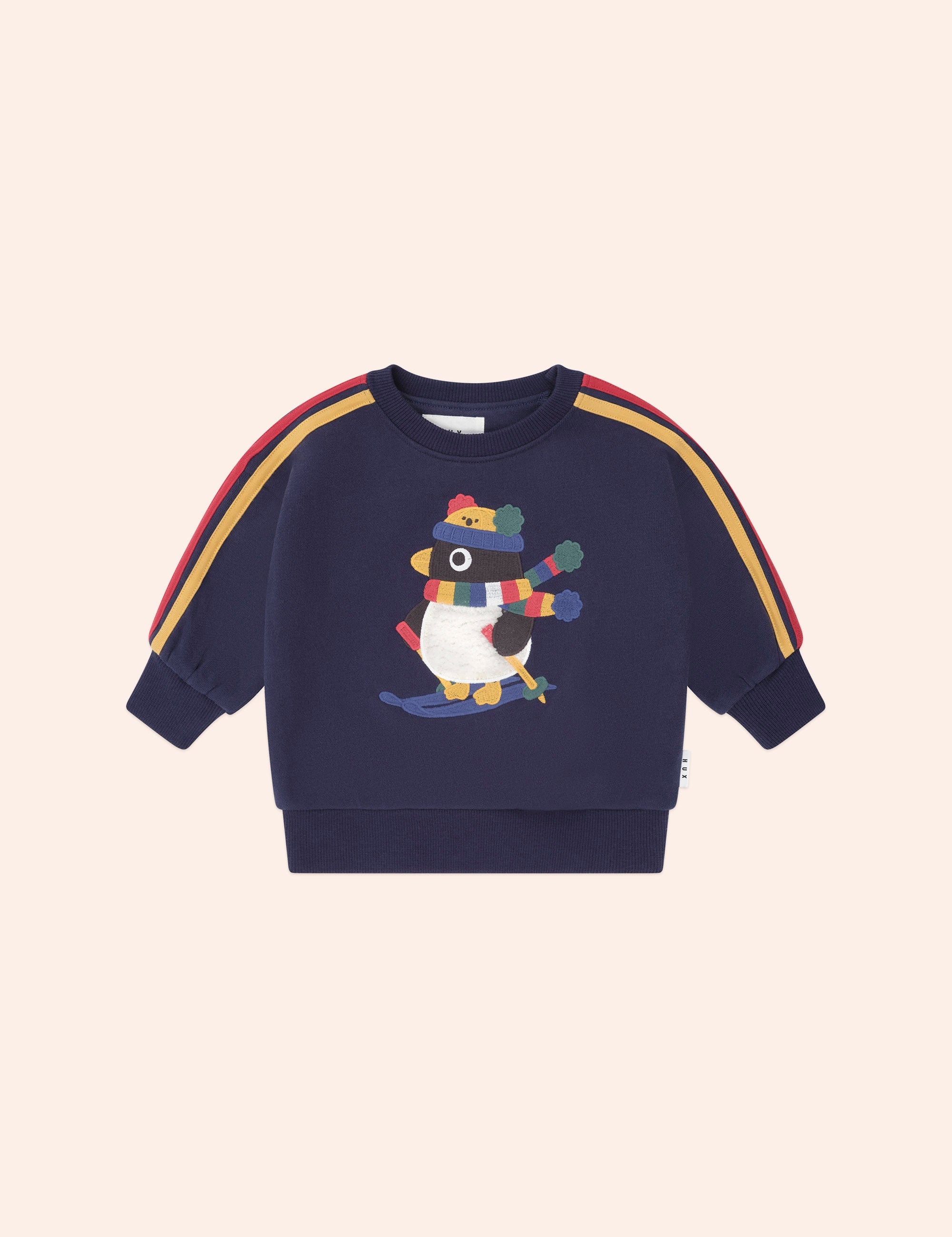 Ski Percy Stripe Drop Shoulder Sweatshirt SWEATSHIRT Huxbaby