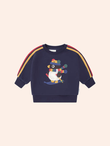 Ski Percy Stripe Drop Shoulder Sweatshirt SWEATSHIRT Huxbaby