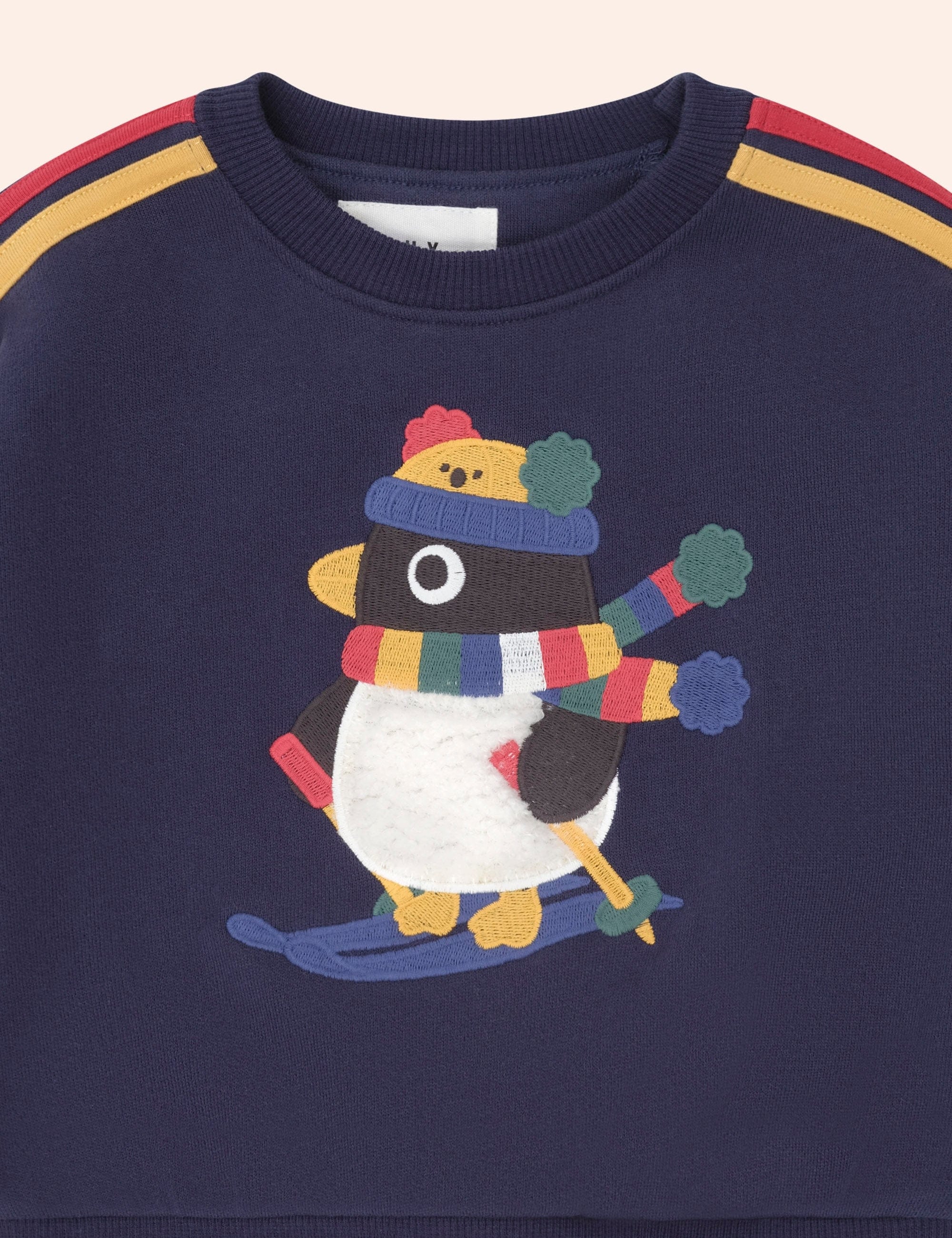 Ski Percy Stripe Drop Shoulder Sweatshirt SWEATSHIRT Huxbaby