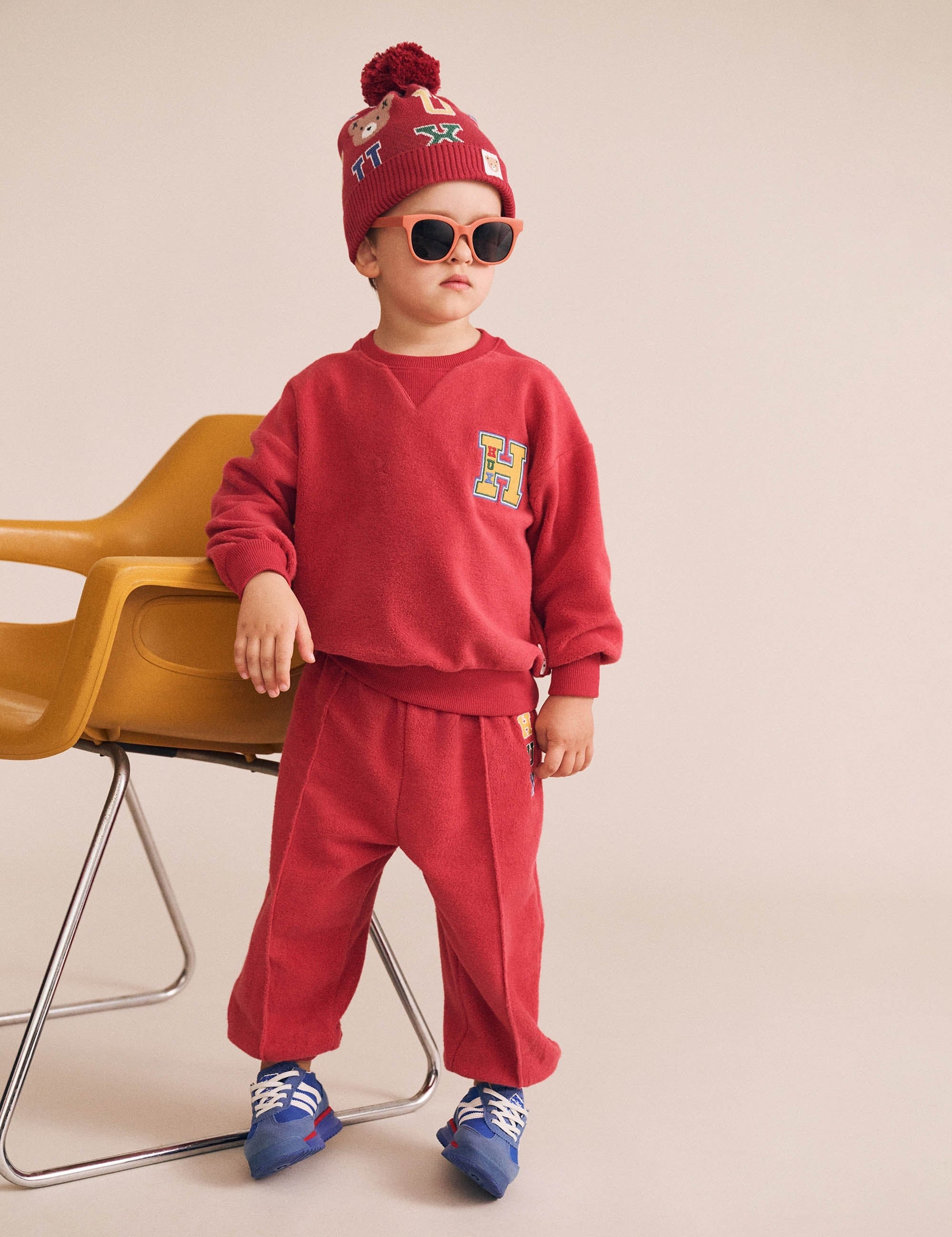 Collegiate Panel Sweatshirt SWEATSHIRT Huxbaby