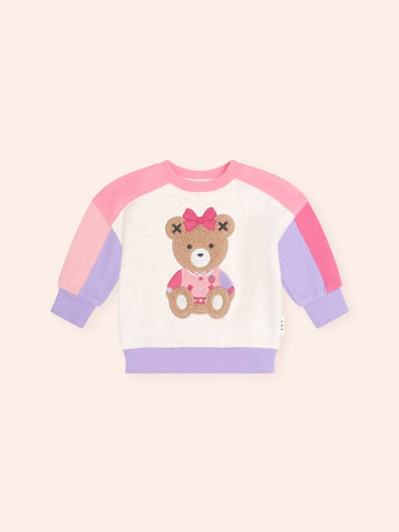 Colour Block Sitting Huxette Sweatshirt SWEATSHIRT Huxbaby Shopify