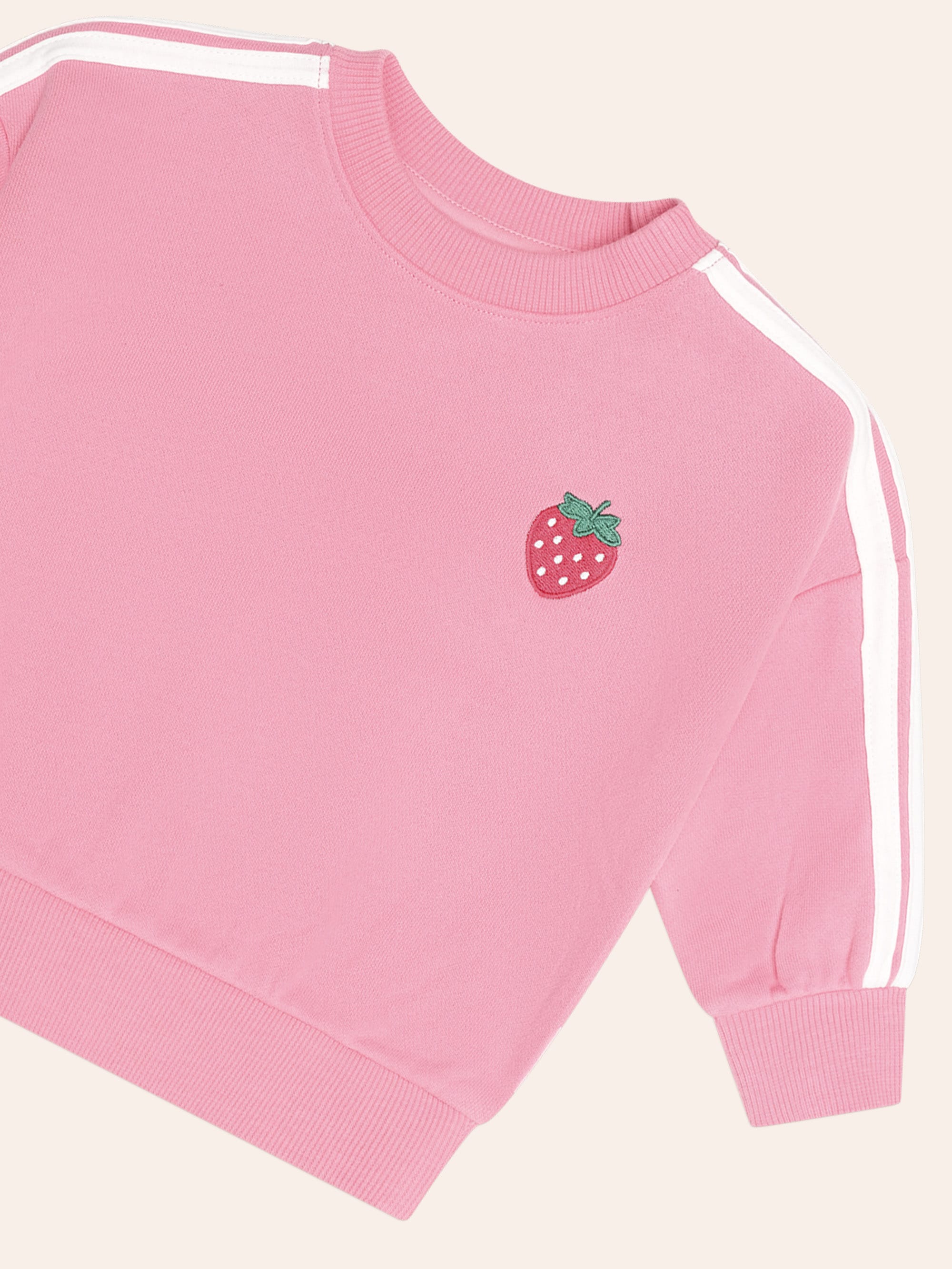 Huxbaby Shopify SWEATSHIRT Strawberry Emb Sweatshirt