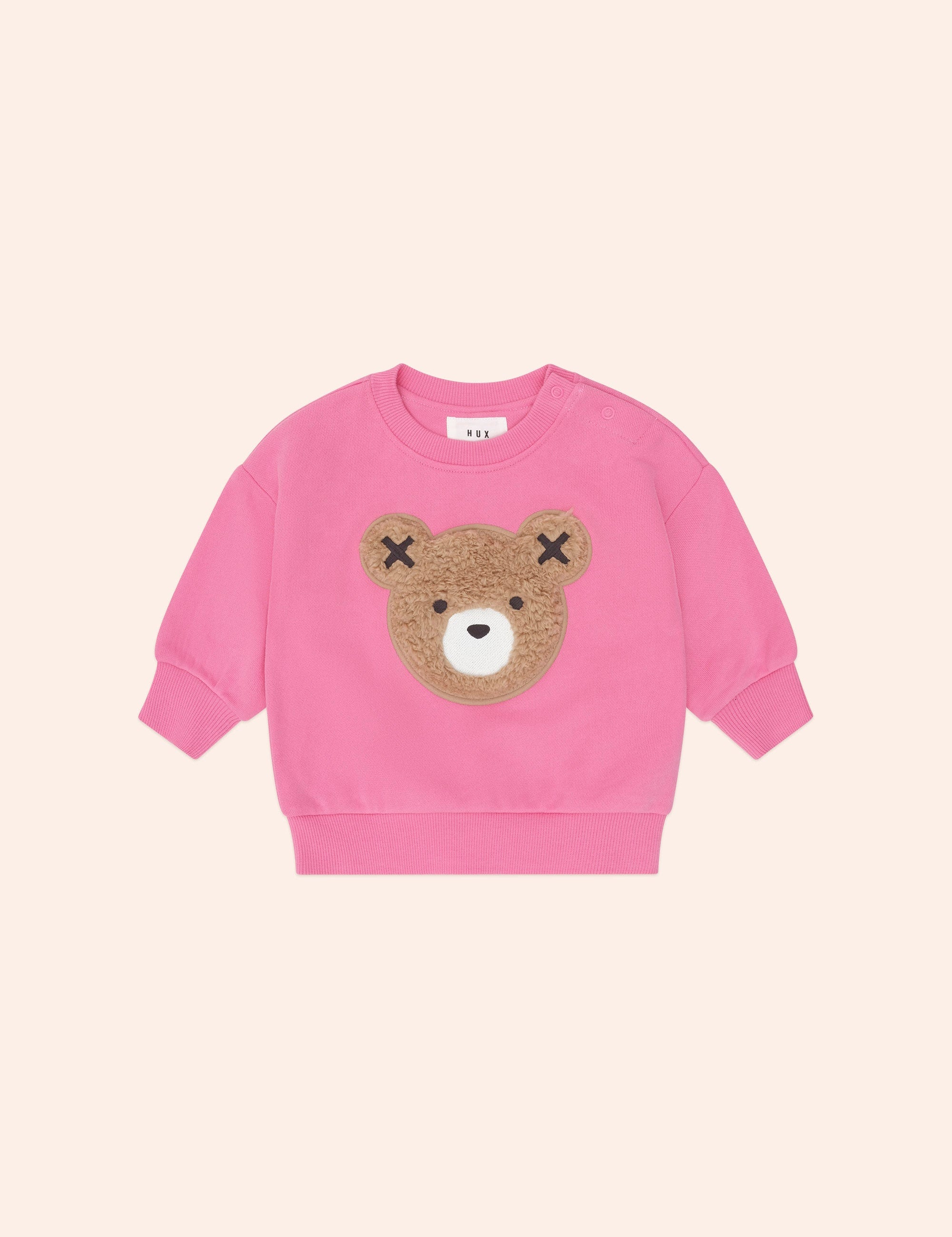 Furry Huxbear Pink Sweatshirt SWEATSHIRT Huxbaby