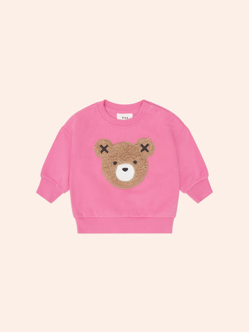 Furry Huxbear Pink Sweatshirt SWEATSHIRT Huxbaby