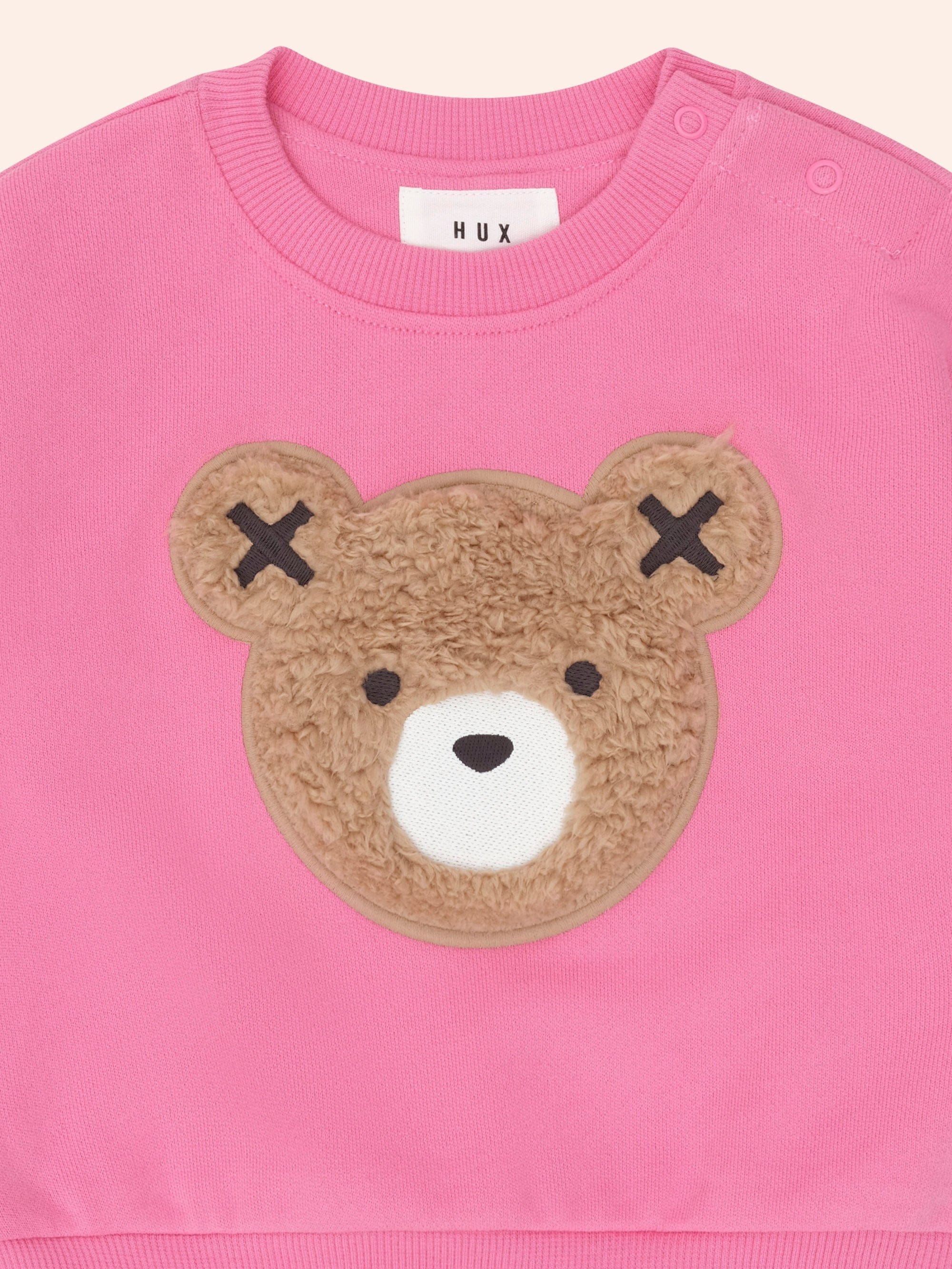 Furry Huxbear Pink Sweatshirt SWEATSHIRT Huxbaby