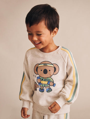 Kel Koala Sporty Sweatshirt SWEATSHIRT Huxbaby