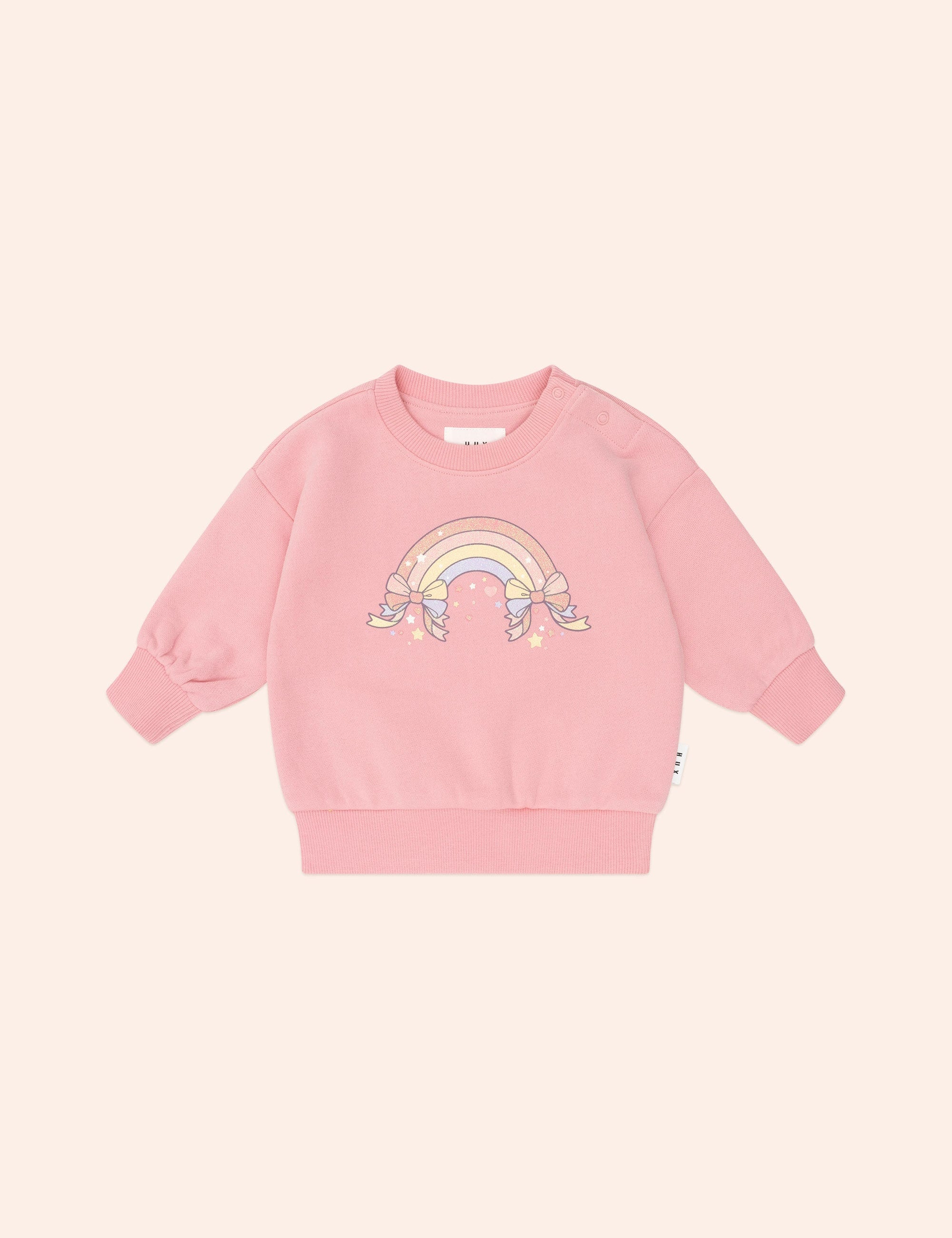 Whimsical Rainbow Sweatshirt SWEATSHIRT Huxbaby