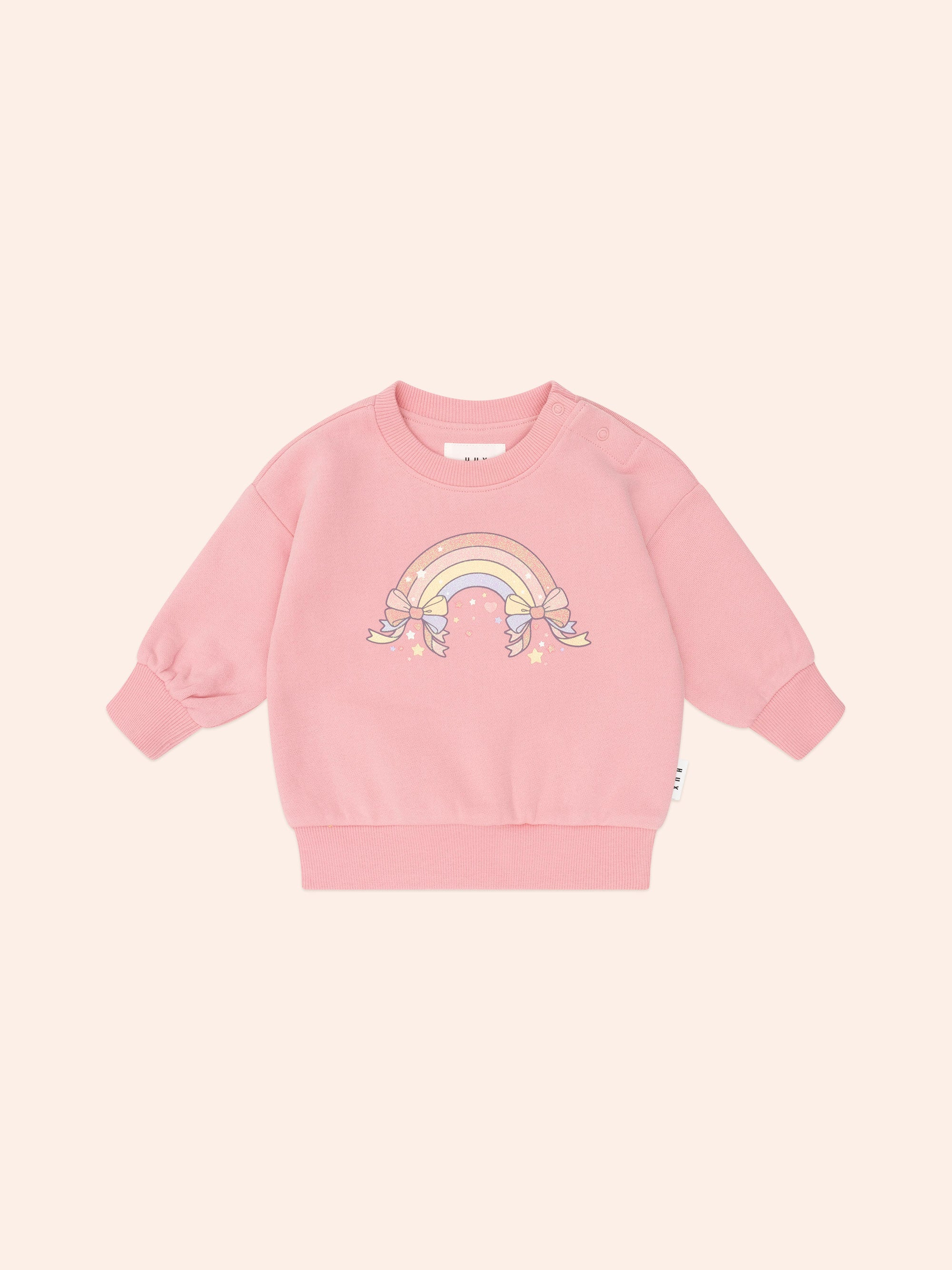 Whimsical Rainbow Sweatshirt SWEATSHIRT Huxbaby