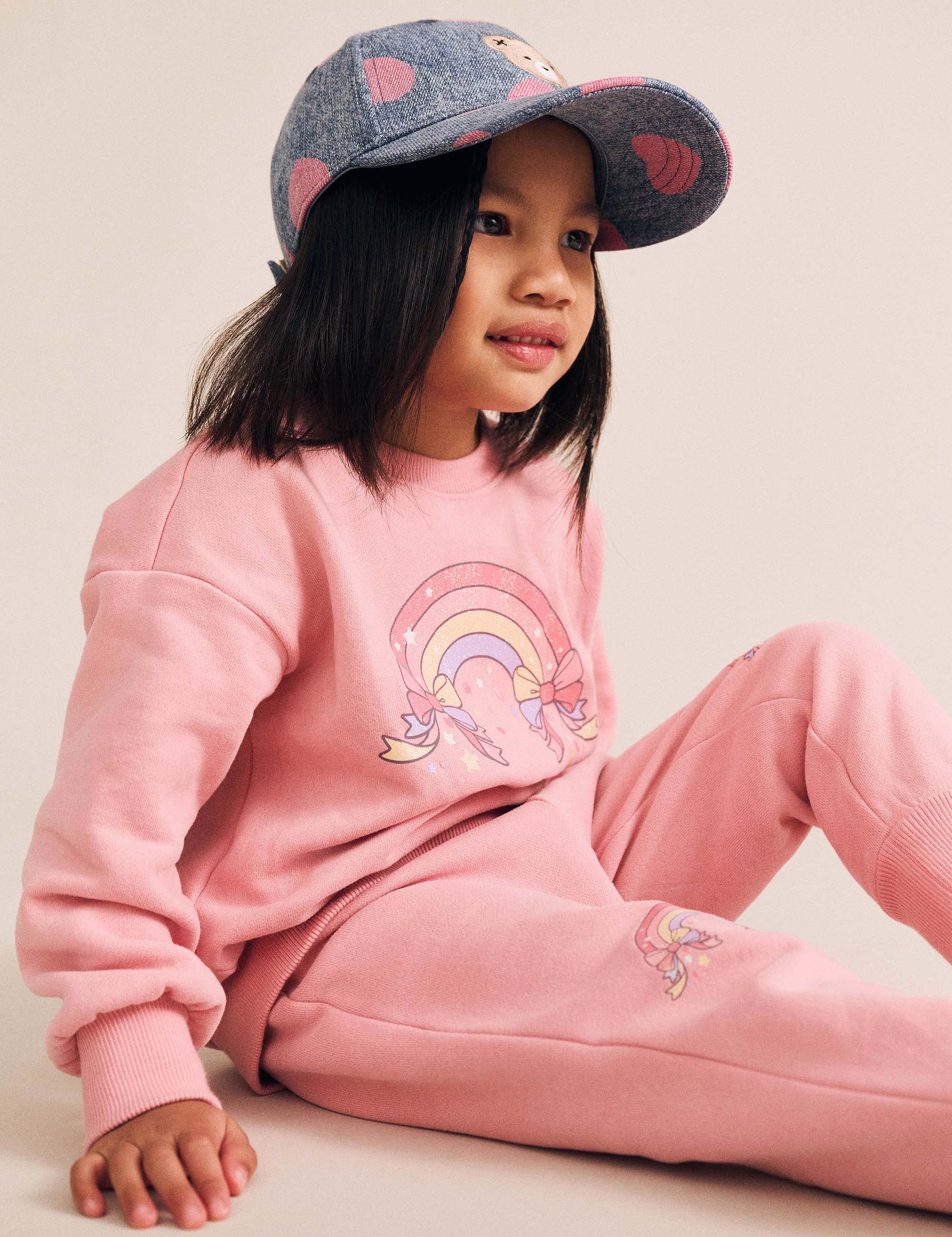Whimsical Rainbow Sweatshirt SWEATSHIRT Huxbaby