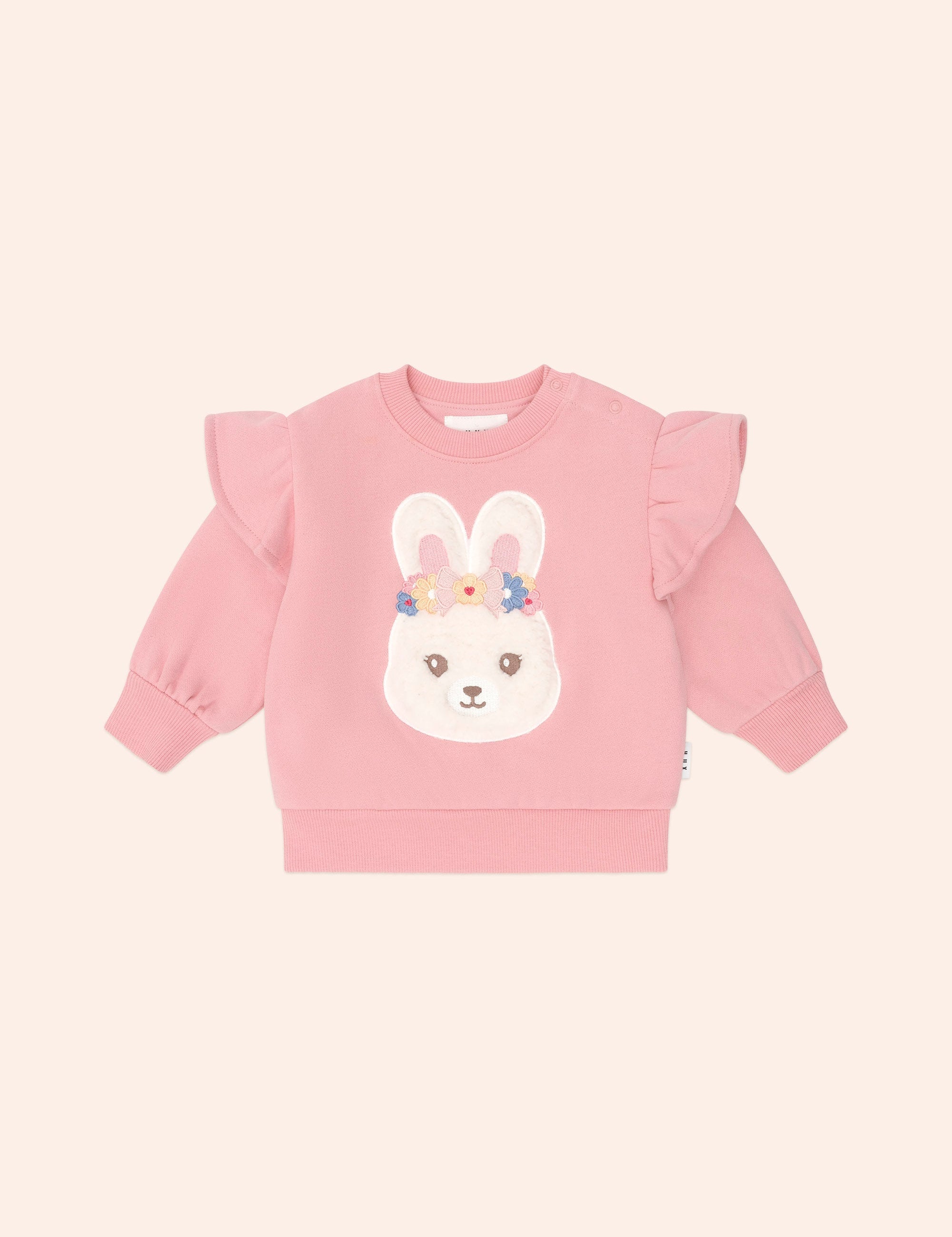 Flower Field Bunny Sweatshirt SWEATSHIRT Huxbaby
